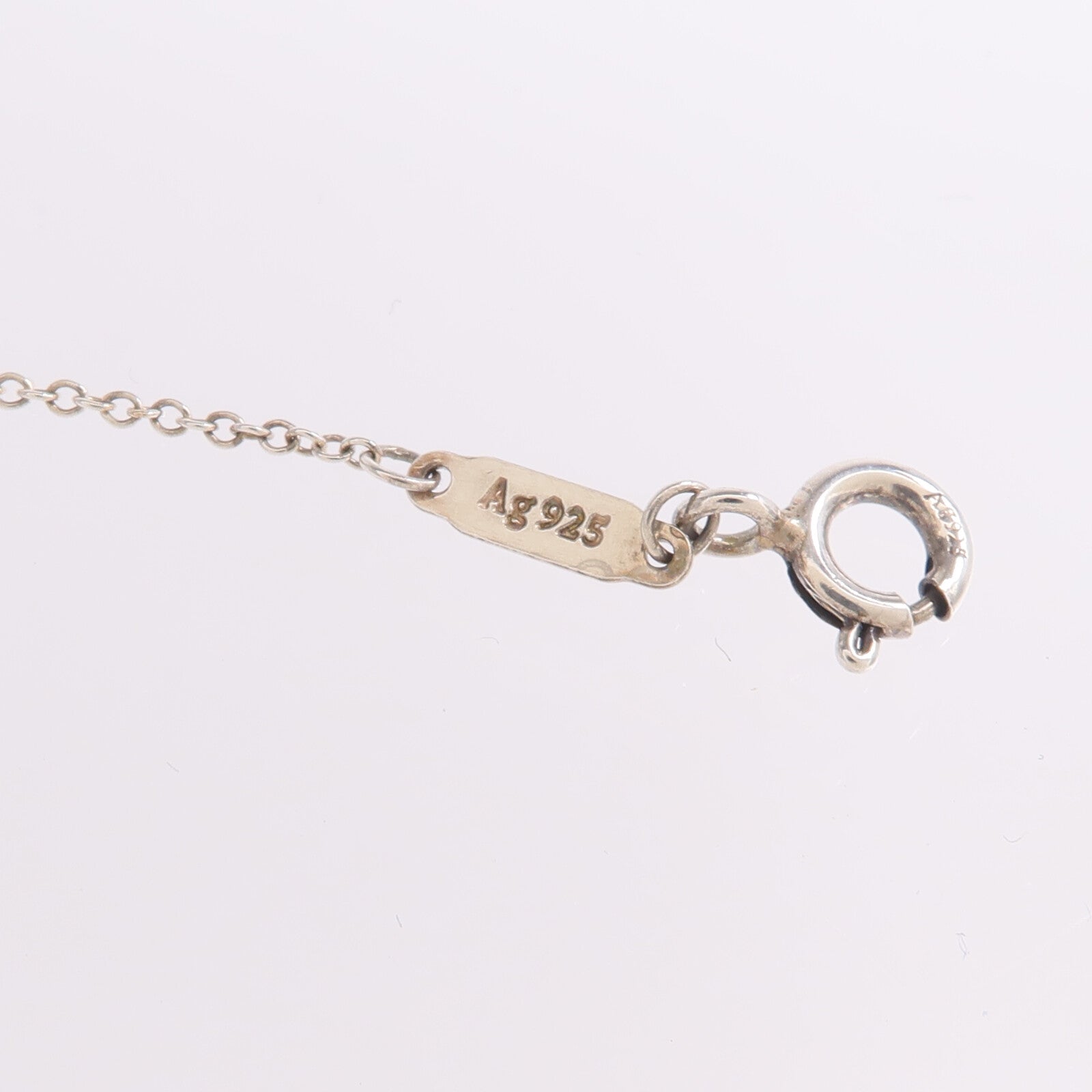 TIFFANY＆CO 925純銀Return To Tiffany Diamond Necklace鑽石項鍊