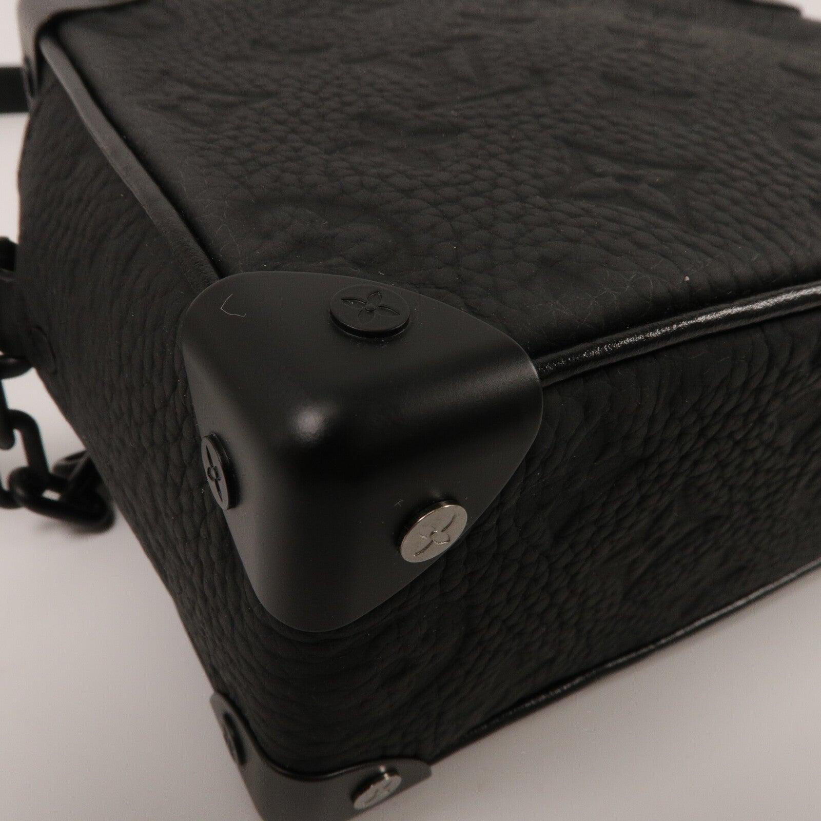 LOUIS VUITTON Monogram Taurillon Mini Soft Trunk肩背袋