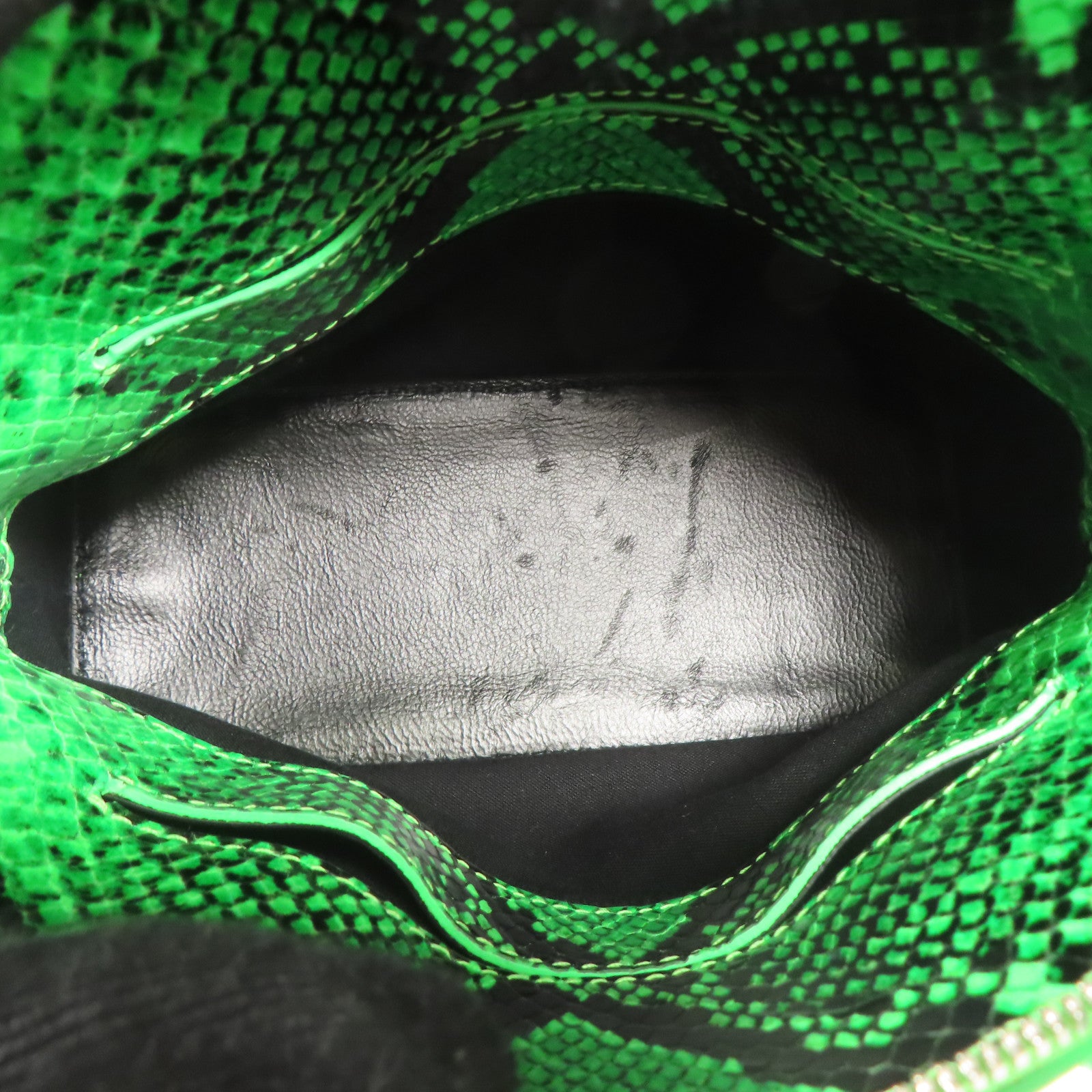 BALENCIAGA 蛇皮皮革XXS Ville Bag銀扣手挽肩背兩用袋