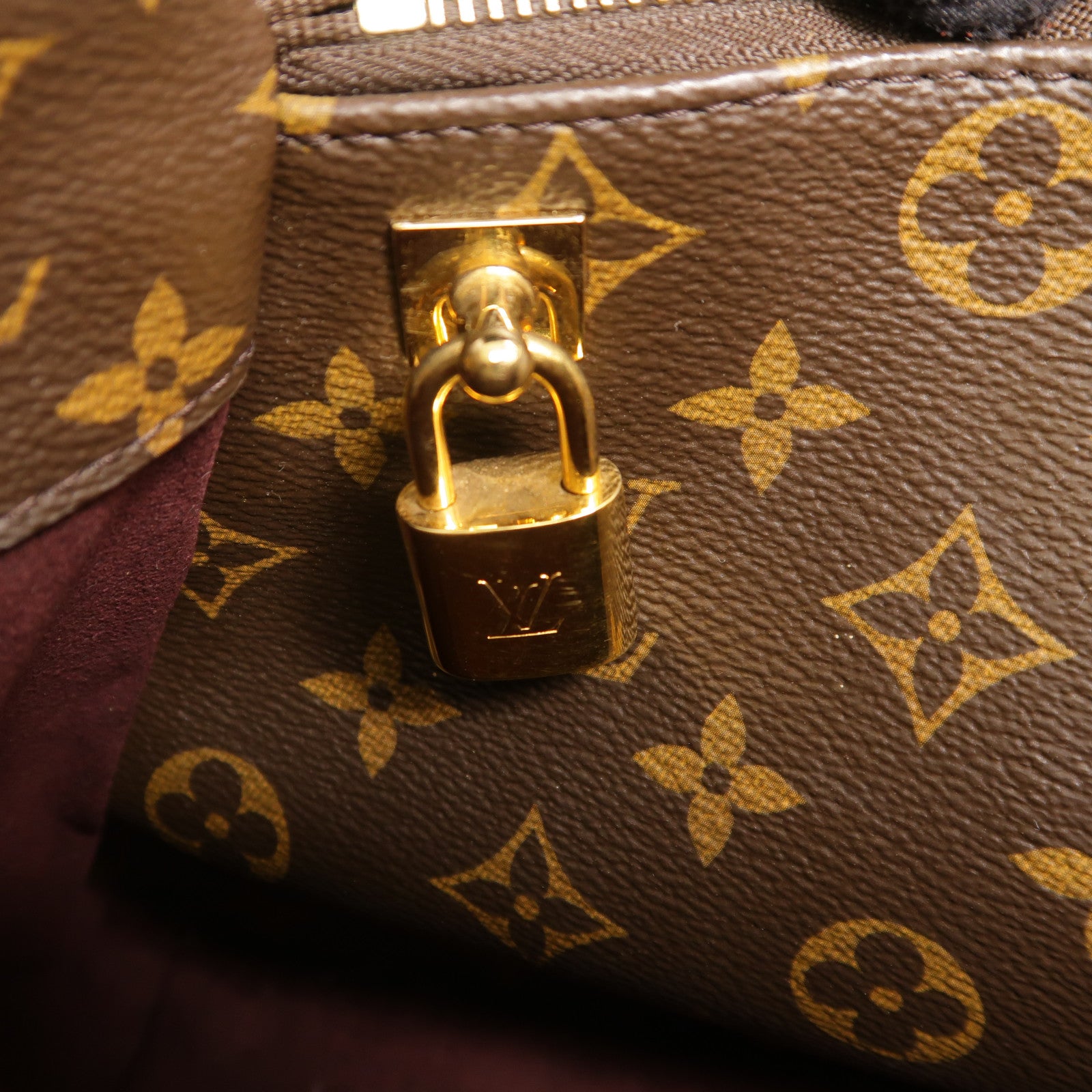 LOUIS VUITTON Monogram Montaigne MM金扣手挽肩背兩用袋