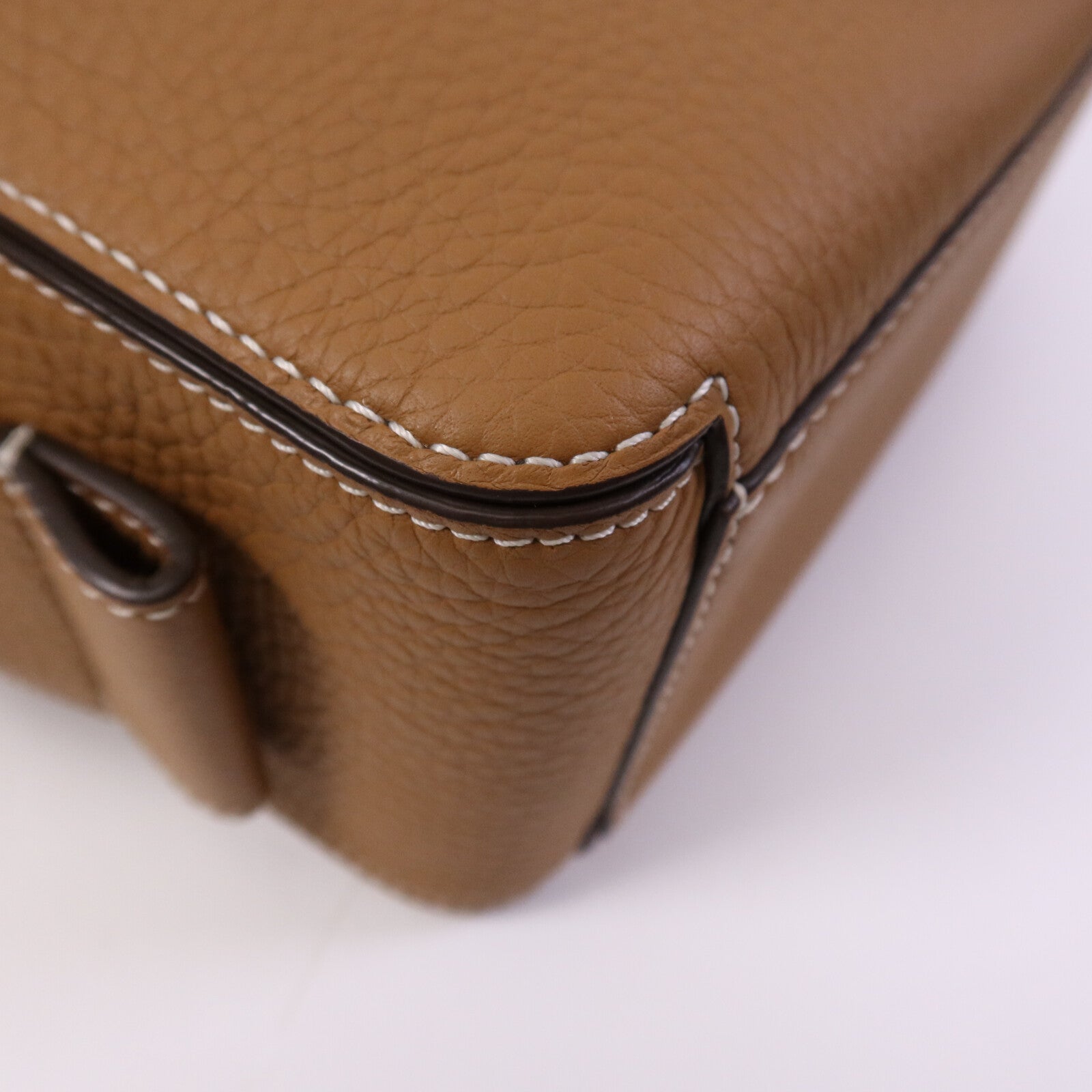 Delvaux 牛皮皮革Delvaux Cool Box Mini金扣手挽肩背兩用袋