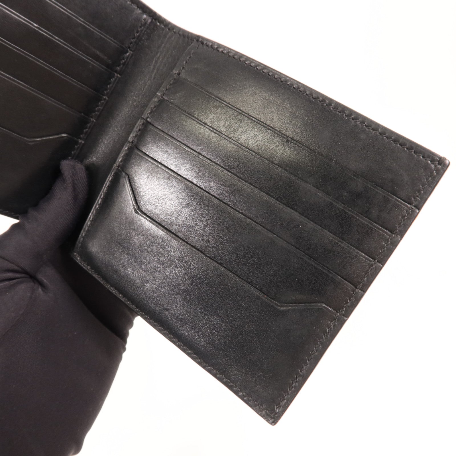 HERMES 牛皮皮革Wallet錢包89 Noir