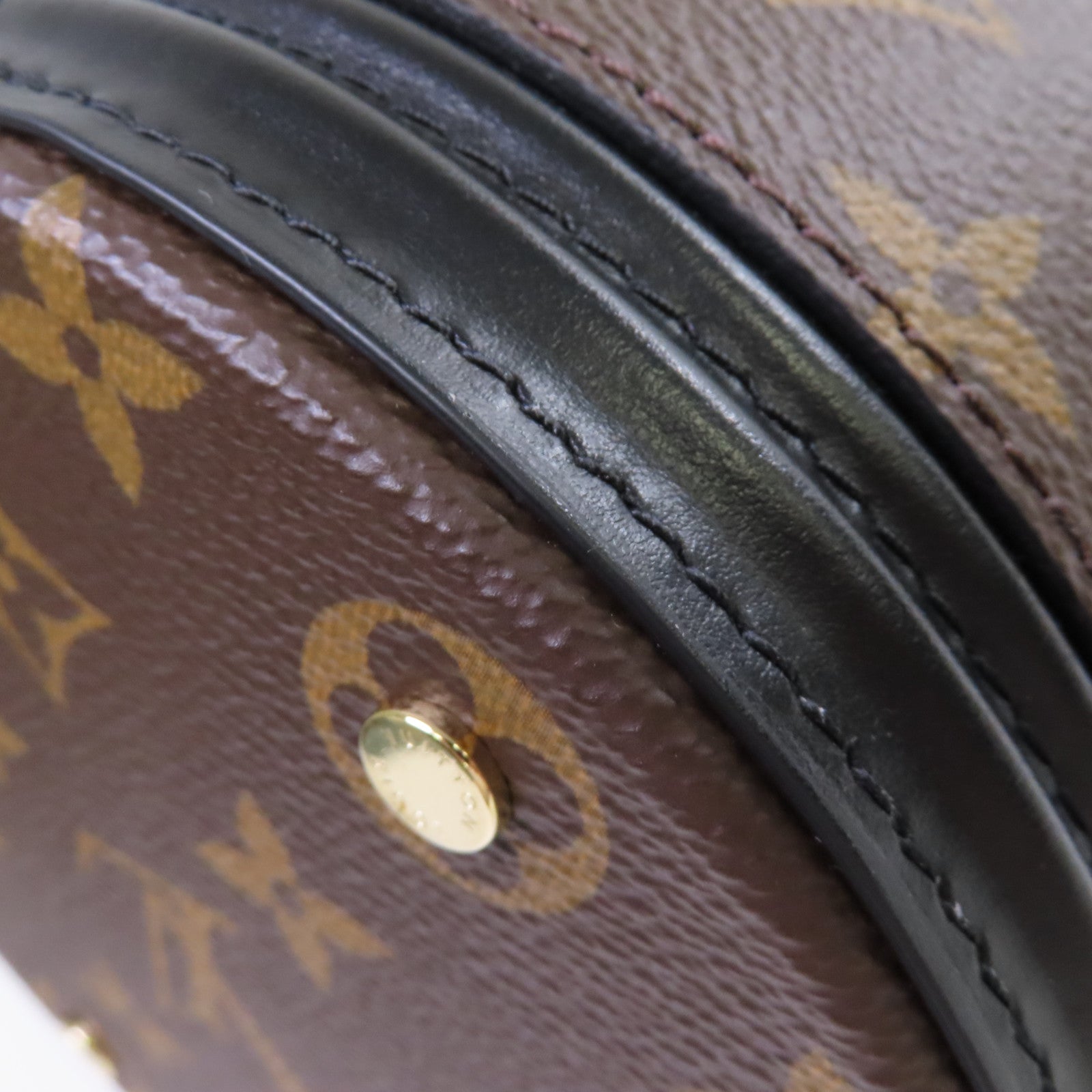 LOUIS VUITTON Monogram Canoe 2Way Shoulder Bag金扣手挽肩背兩用袋啡色