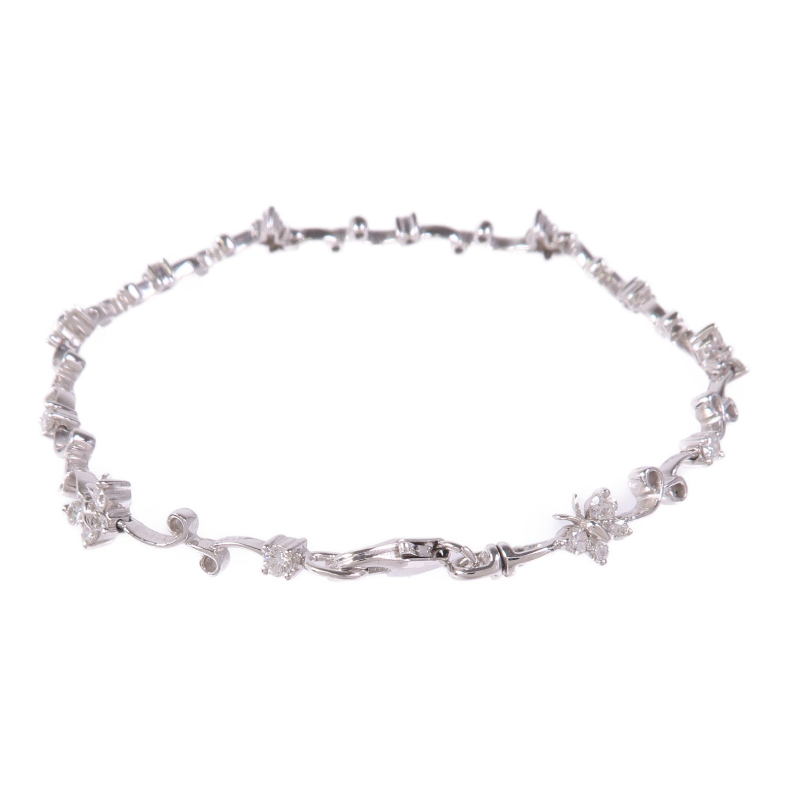 JEWELRY 【激減優惠】18K白金Diamond Bracelet鑽石手鏈