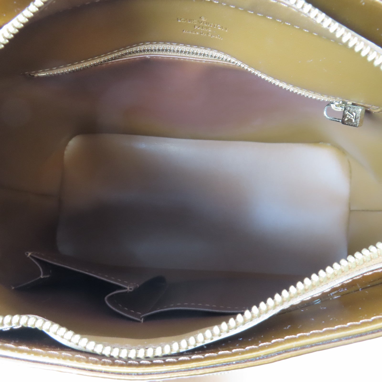 LOUIS VUITTON 【激減優惠】Vernis Houston金扣肩背袋啡色