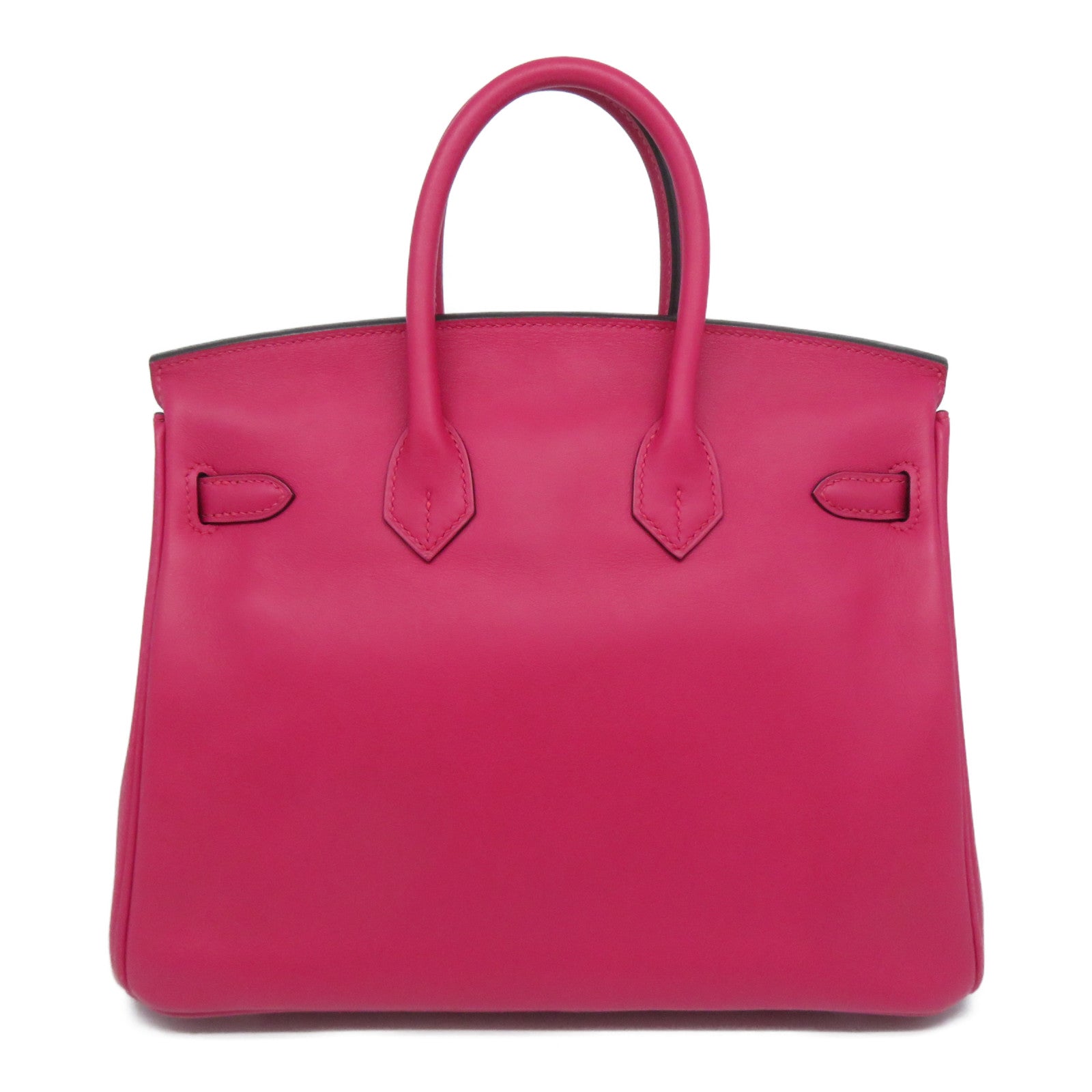 HERMES 【激減優惠】Swift皮革Birkin 25銀扣手挽袋Framboise覆盆子粉色