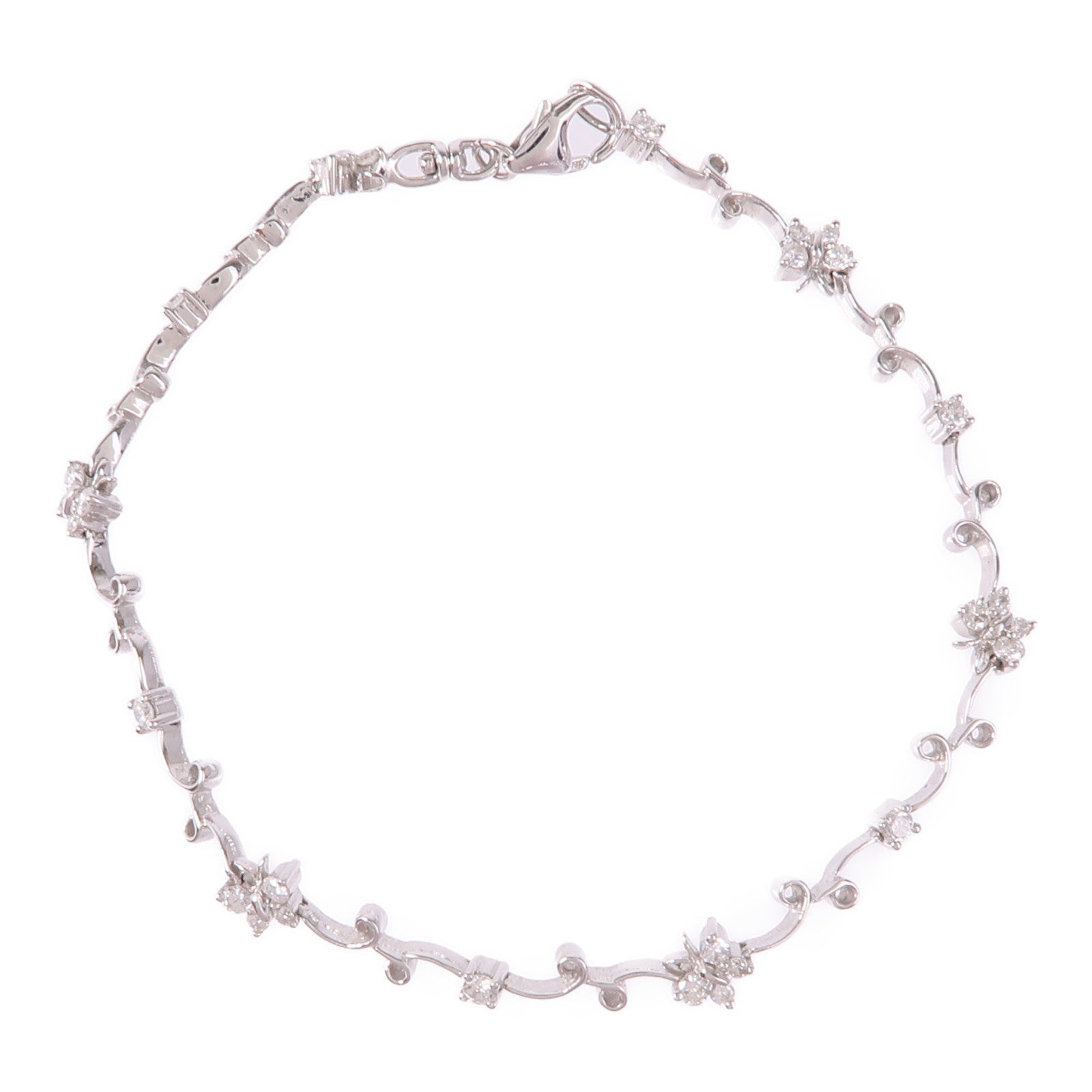 JEWELRY 18K白金Diamond Bracelet鑽石手鏈