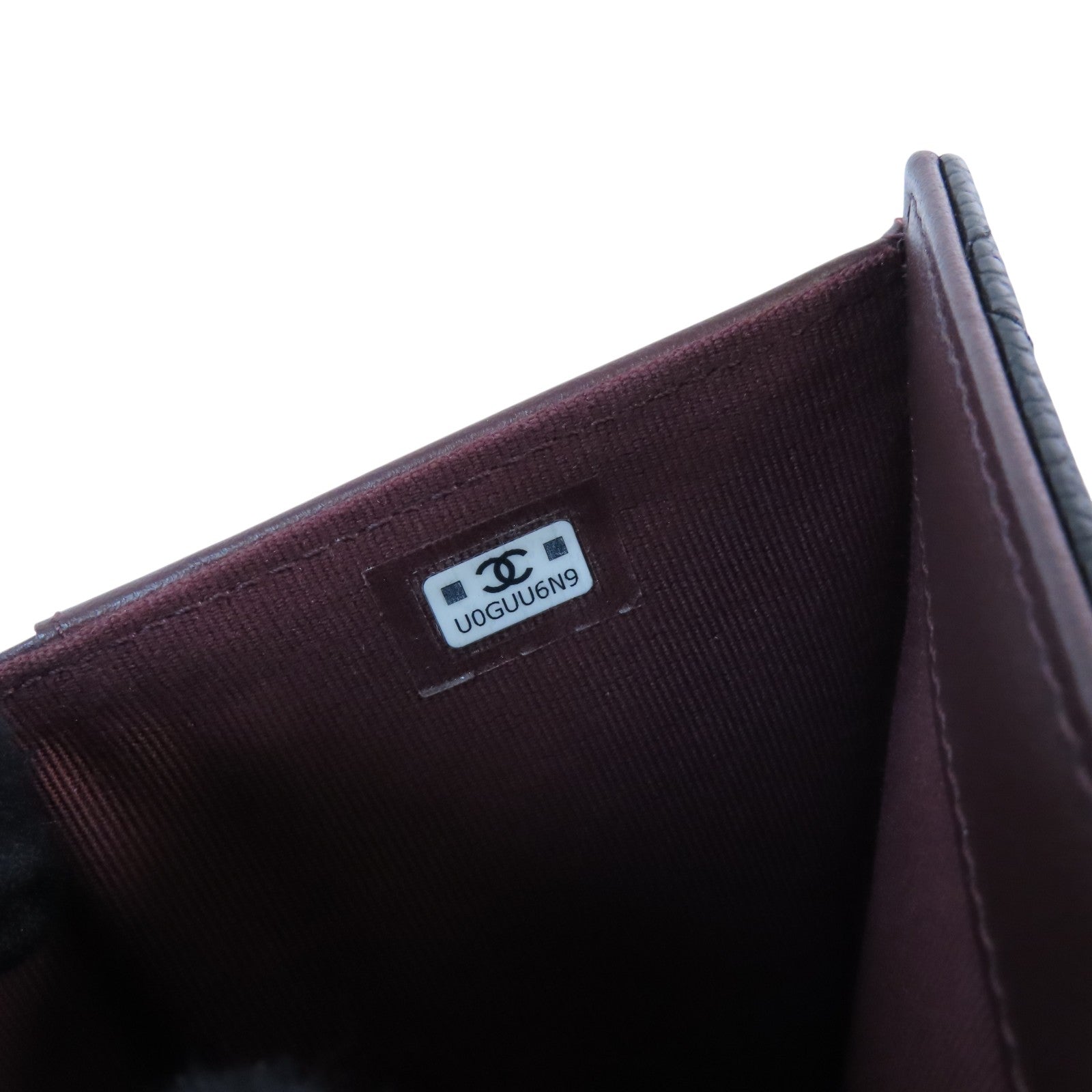 CHANEL 牛皮皮革Medium Wallet金扣短錢包