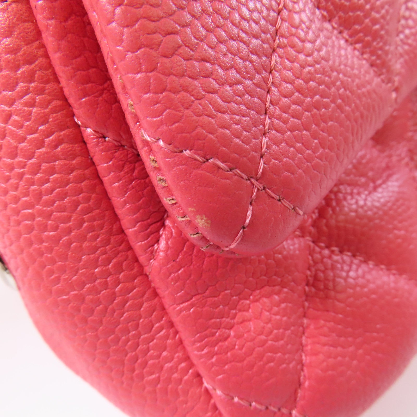 CHANEL CC SHW Chain Shoulder Bag Calfskin Leather Pink