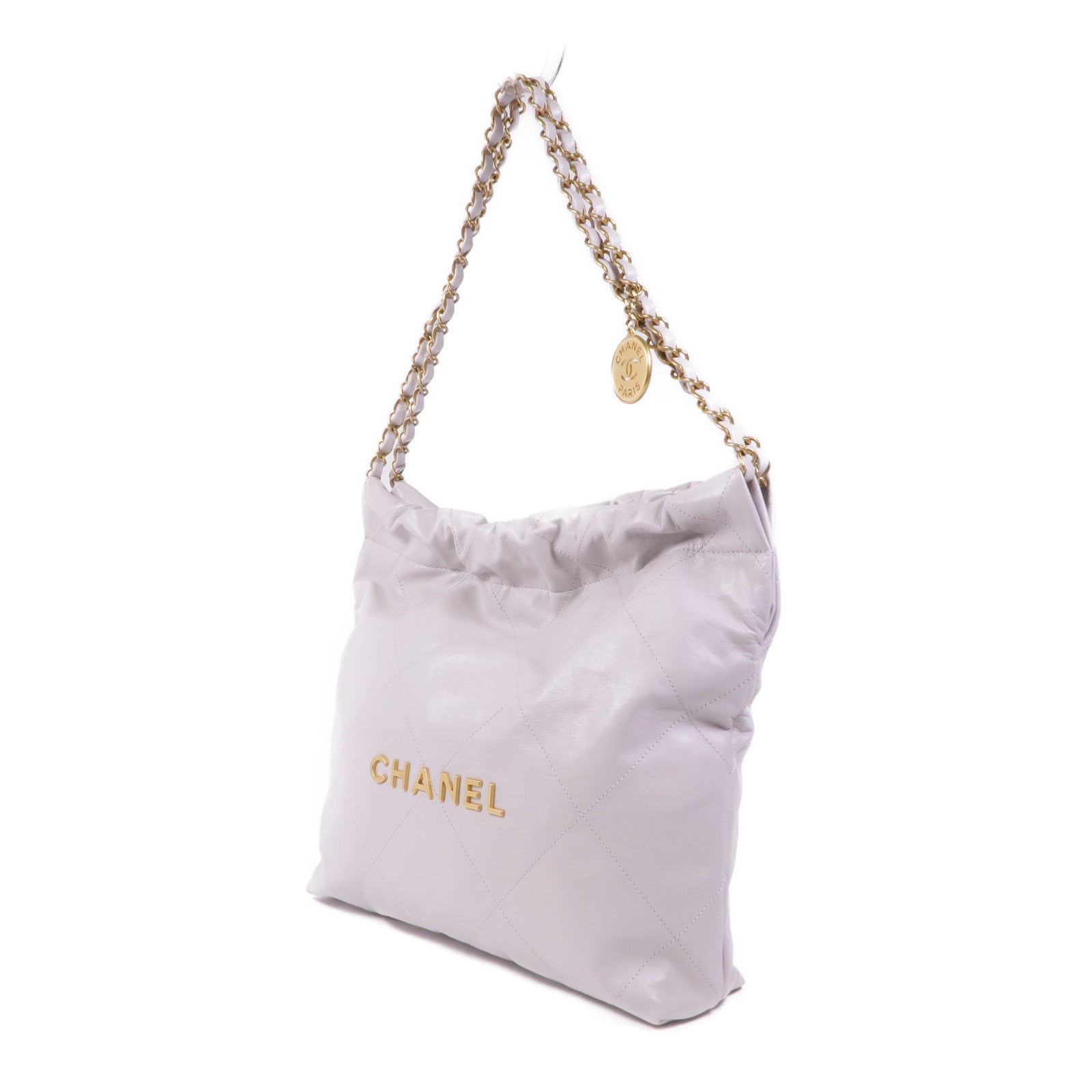 CHANEL 羊皮皮革C22 Small金扣鏈帶肩背袋