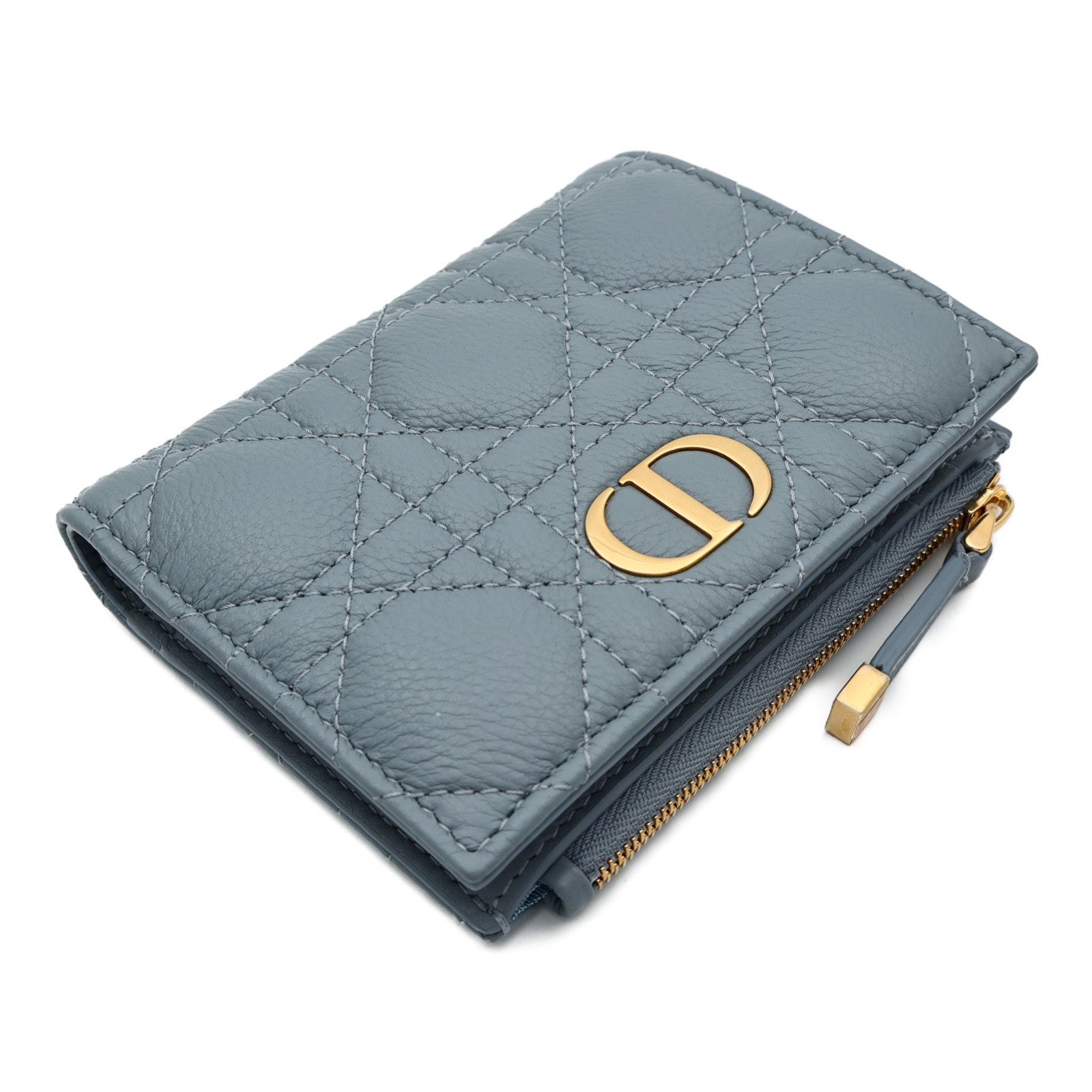 Dior 牛皮皮革Wallet金扣錢包