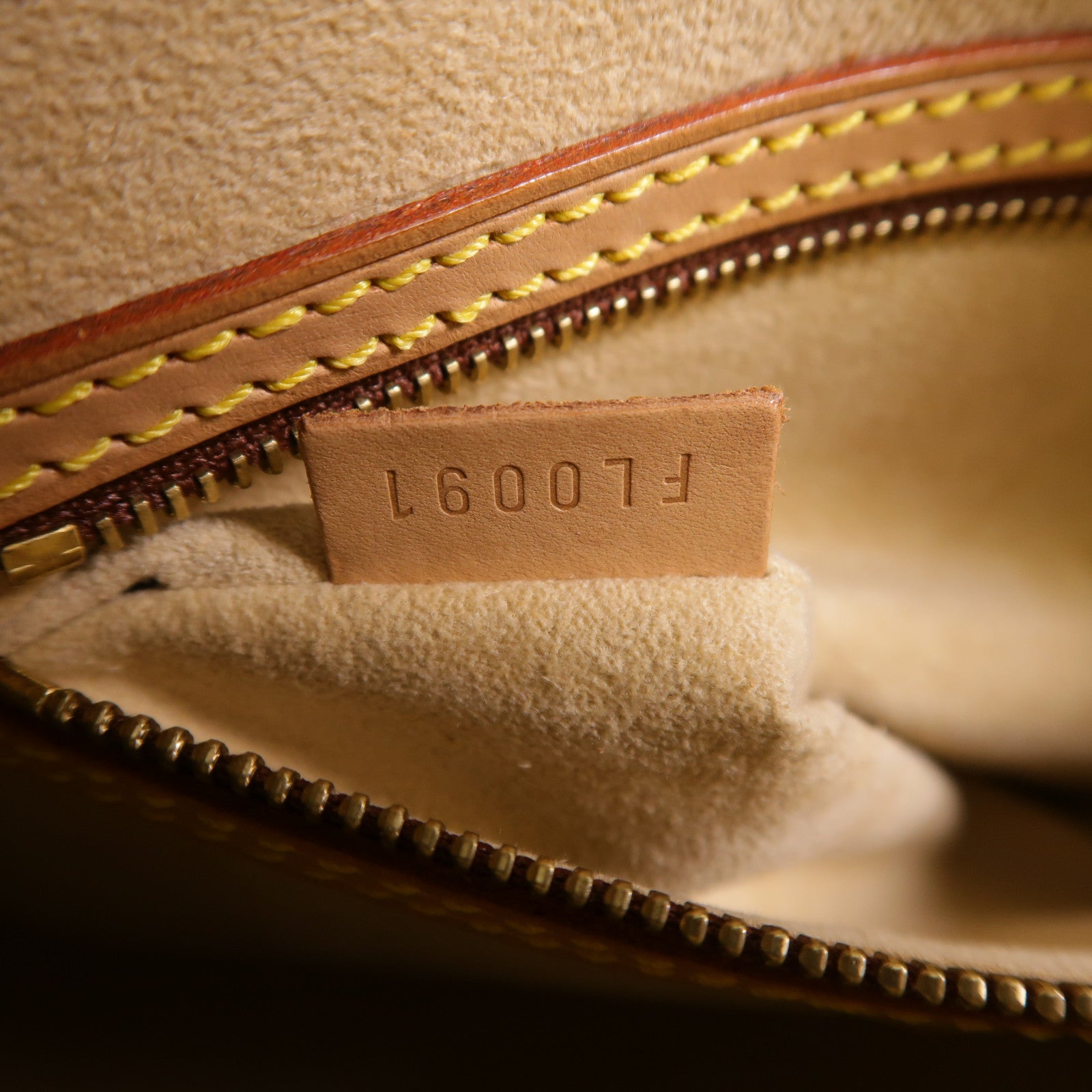 LOUIS VUITTON Monogram Looping MM金扣肩背袋棕色