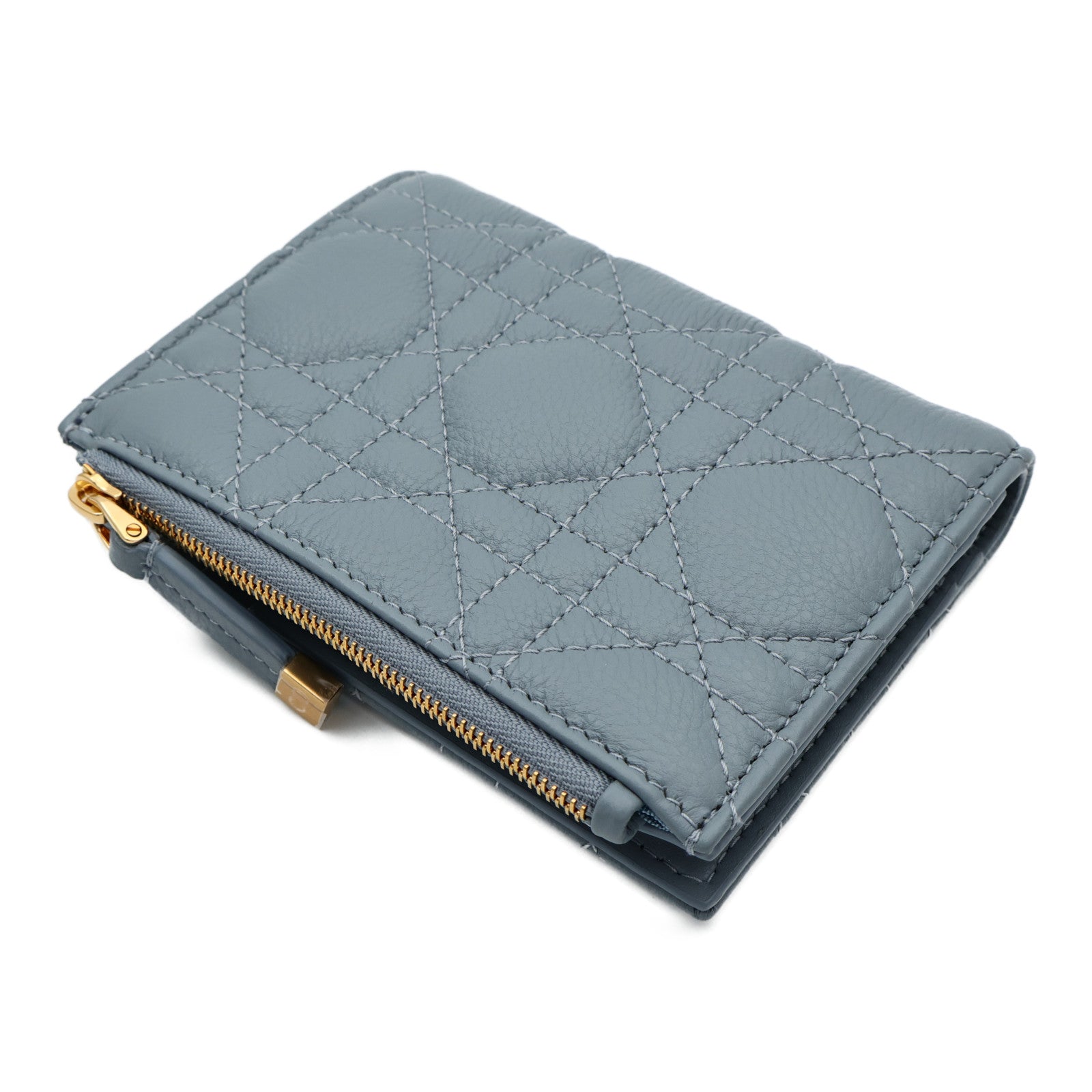 Dior 牛皮皮革Wallet金扣錢包