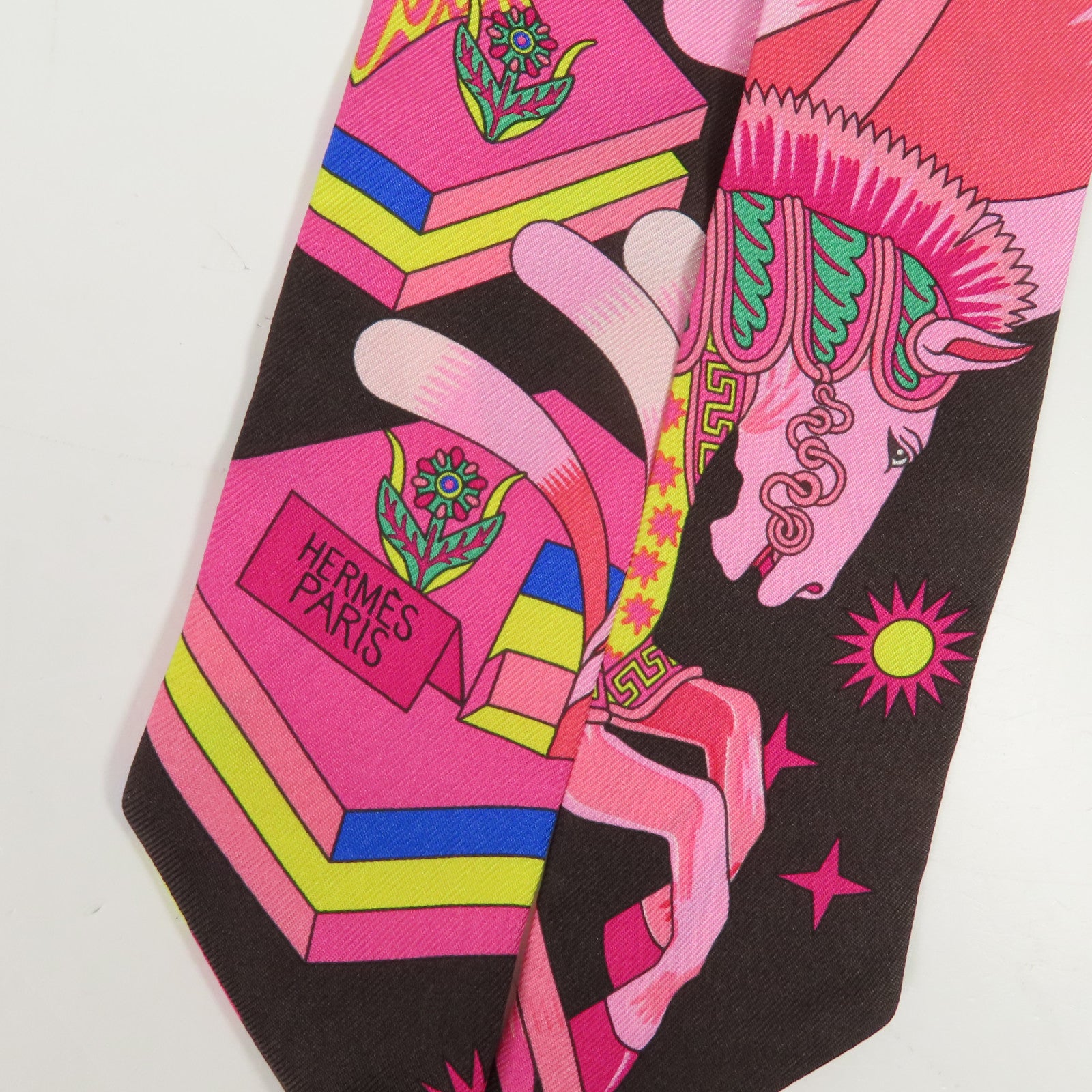 HERMES 絲質Twilly絲巾