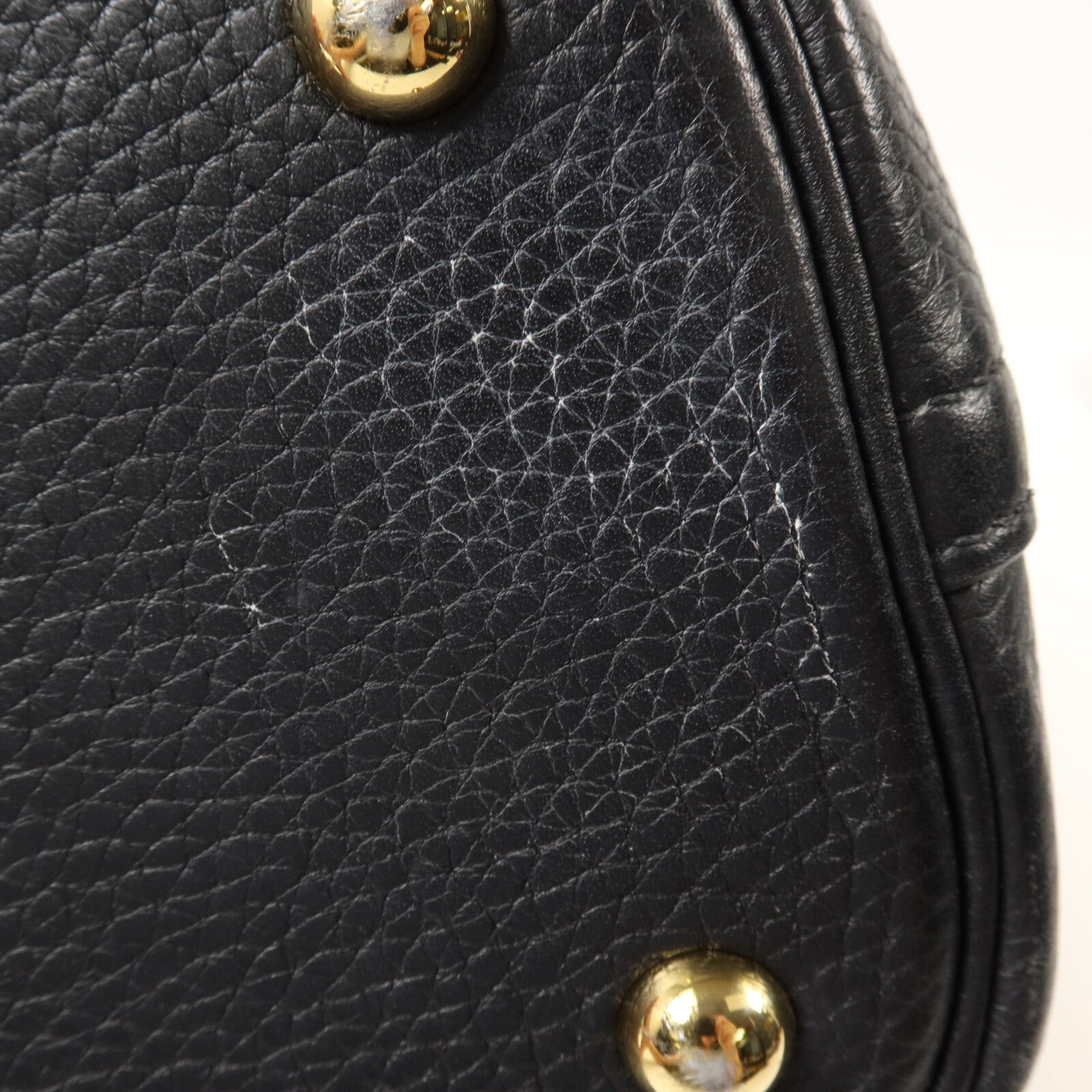 HERMES Clemence皮革Bolide 31手挽肩背兩用袋Noir