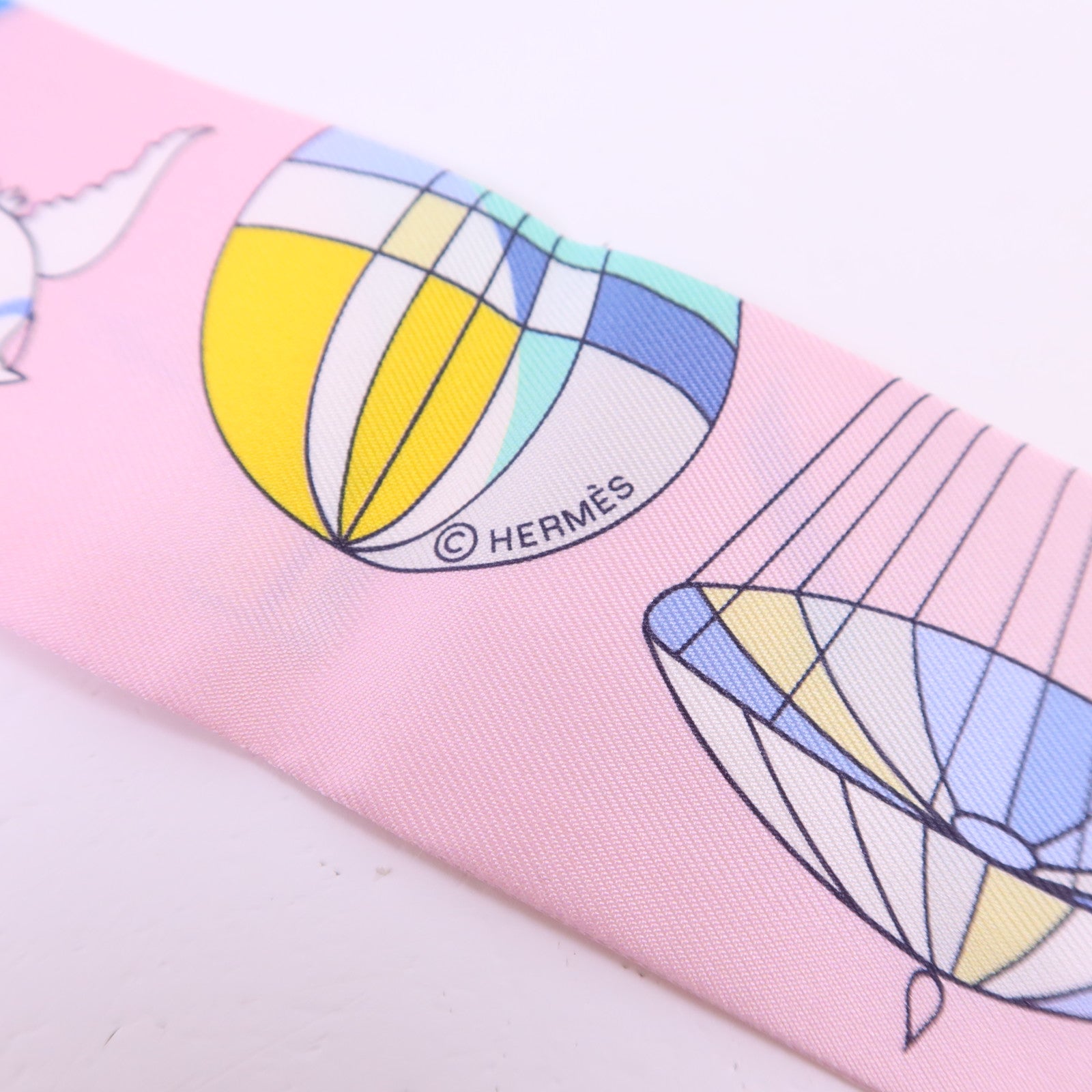 HERMES 絲質Twilly絲巾