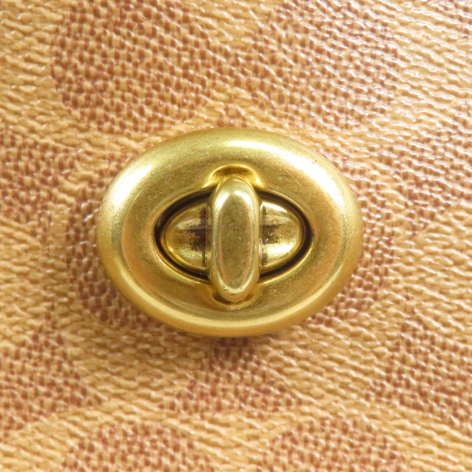 COACH 塗層帆布Shoulder Bag金扣手挽肩背兩用袋