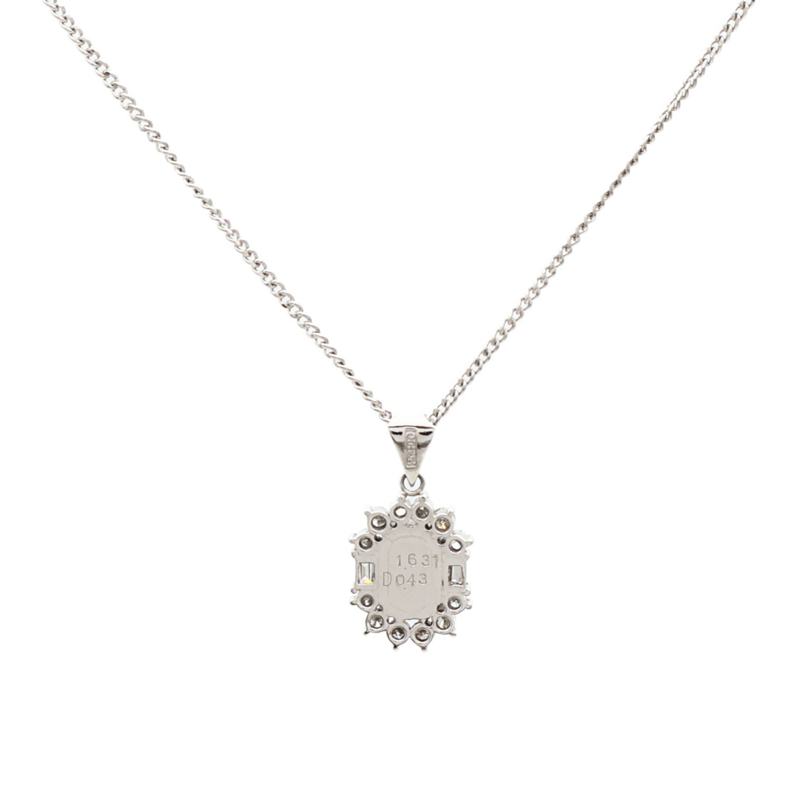 JEWELRY PT900/PT850鉑金Sapphire Necklace藍寶石鑽石項鍊