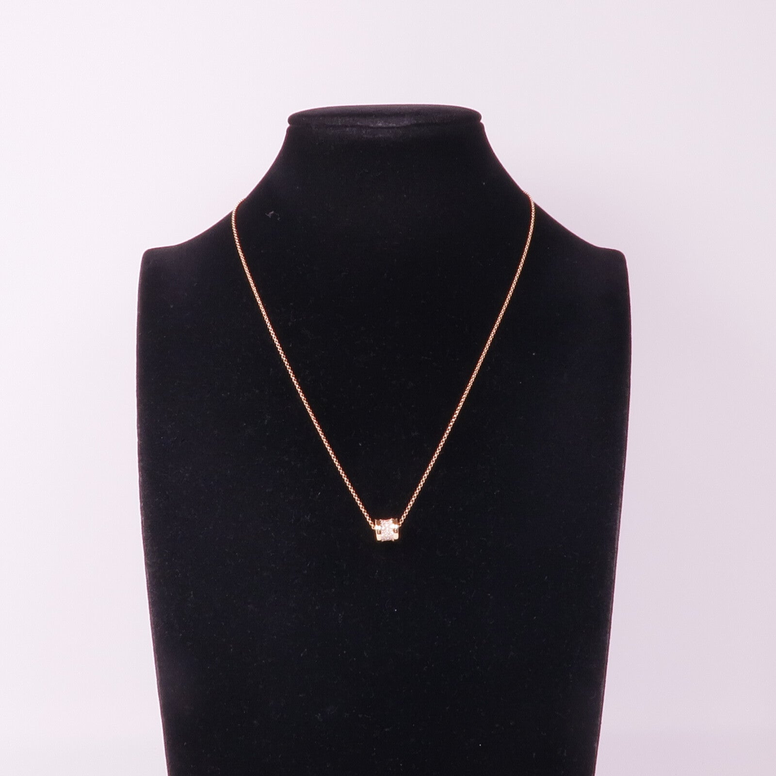 BVLGARI 18K玫瑰金B.zero1 Necklace鑽石項鍊