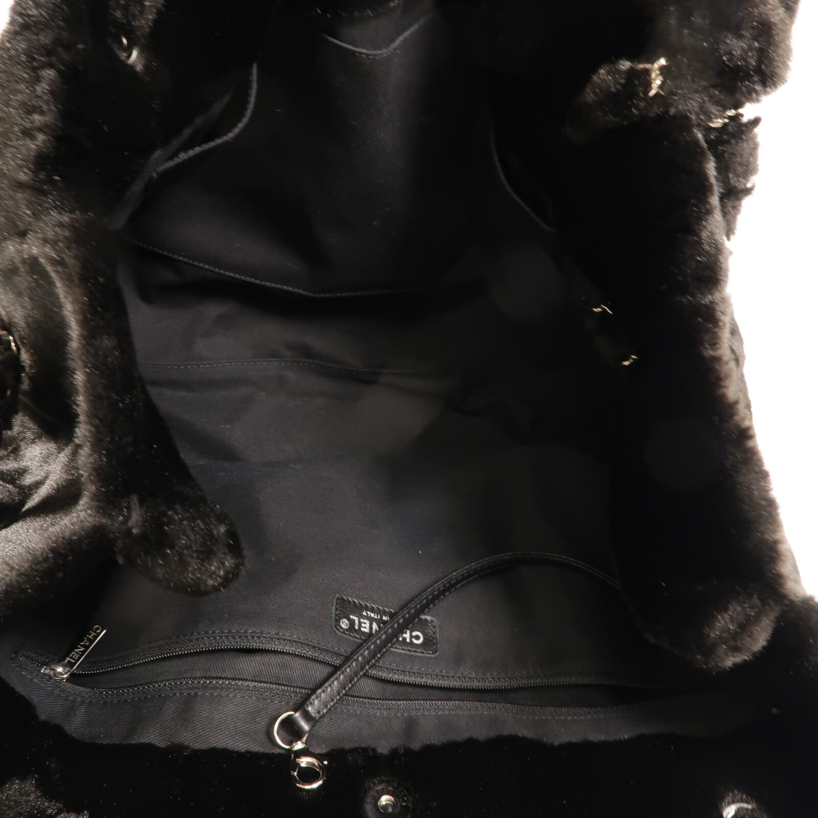 CHANEL Fantasy Fur Camellia Tote Bag肩背袋