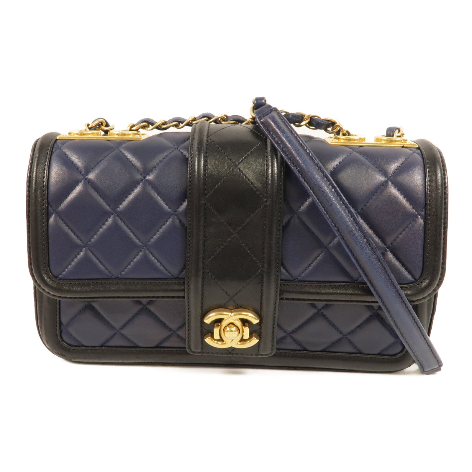 CHANEL 羊皮皮革Elegant CC Flap肩背袋