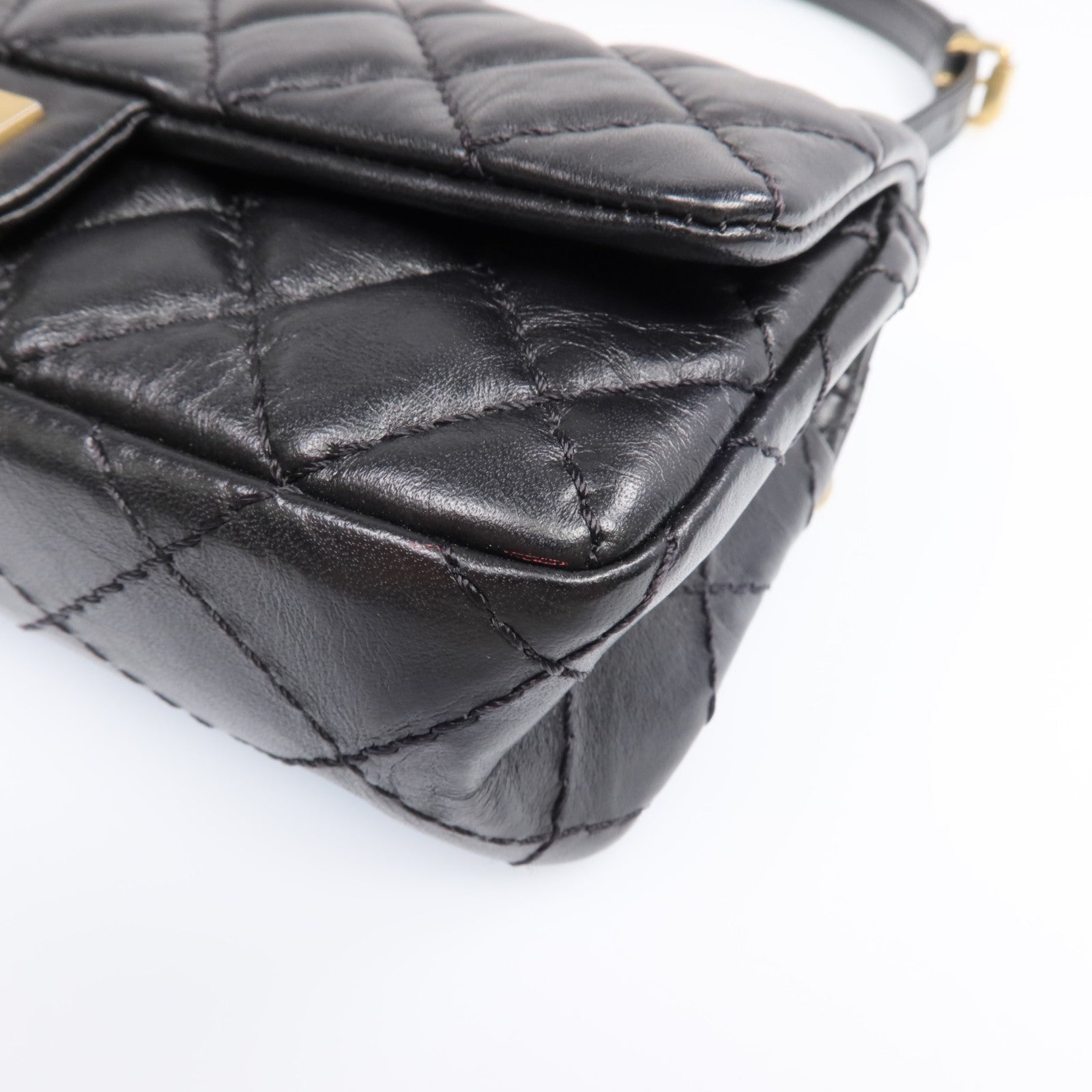 CHANEL 【激減優惠】牛皮皮革2.55 Belt Bag金扣鏈帶肩背袋