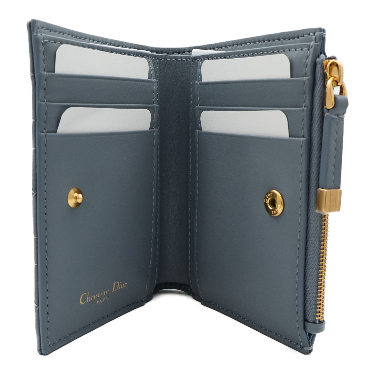 Dior 牛皮皮革Wallet金扣錢包