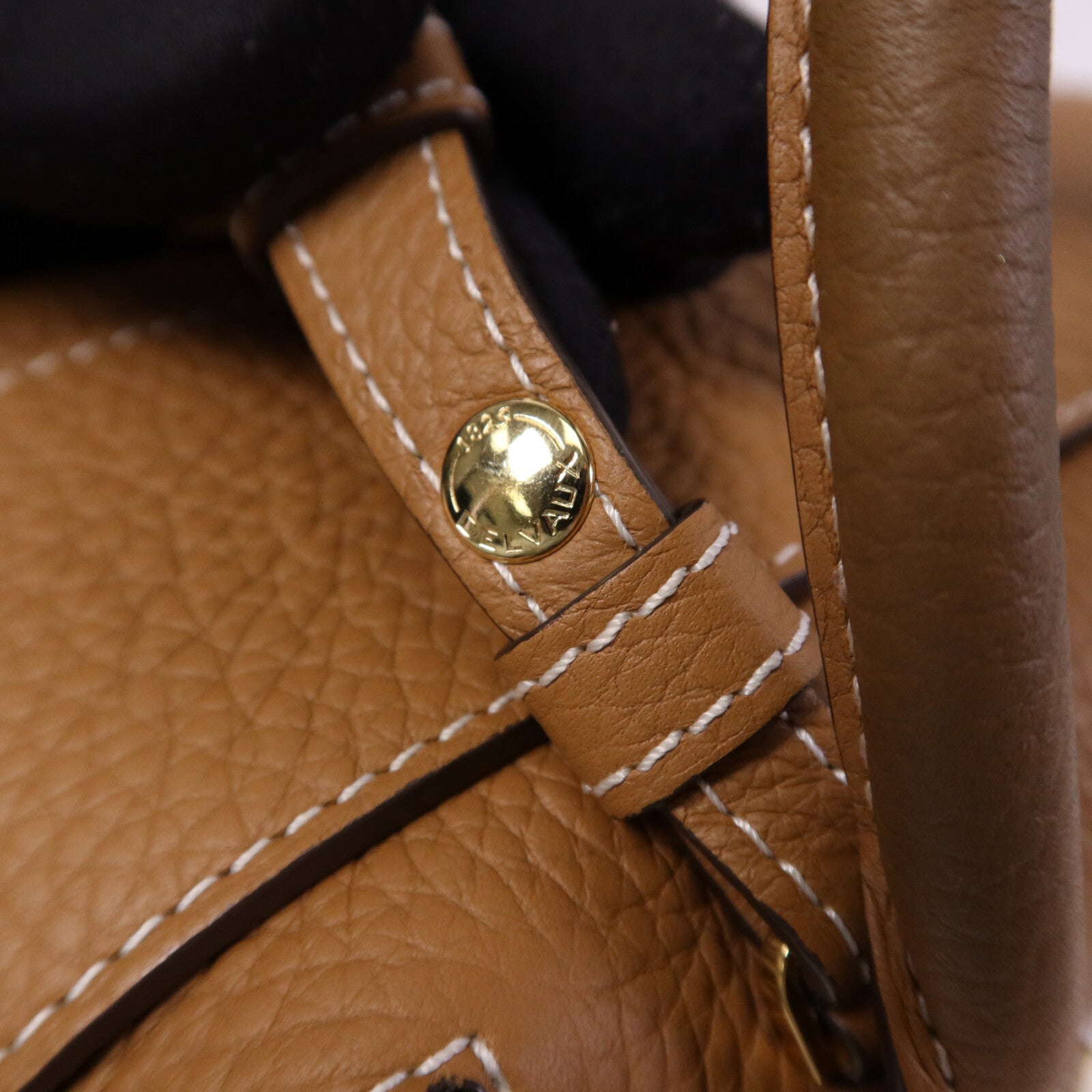 Delvaux 牛皮皮革Delvaux Cool Box Mini金扣手挽肩背兩用袋
