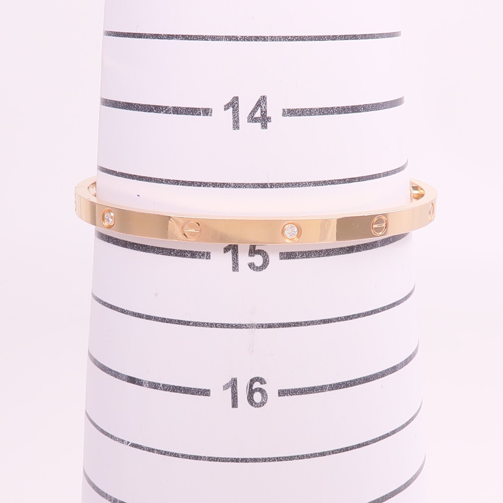 CARTIER 18K玫瑰金Love Bracelet Small Model鑽石手鐲Cartier#16