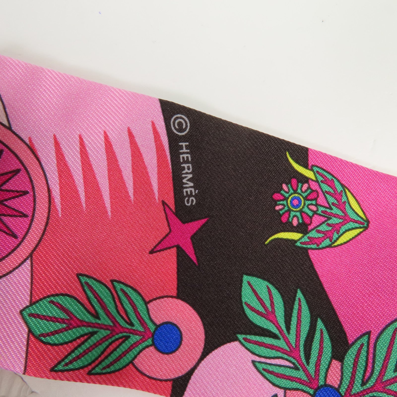 HERMES 絲質Twilly絲巾