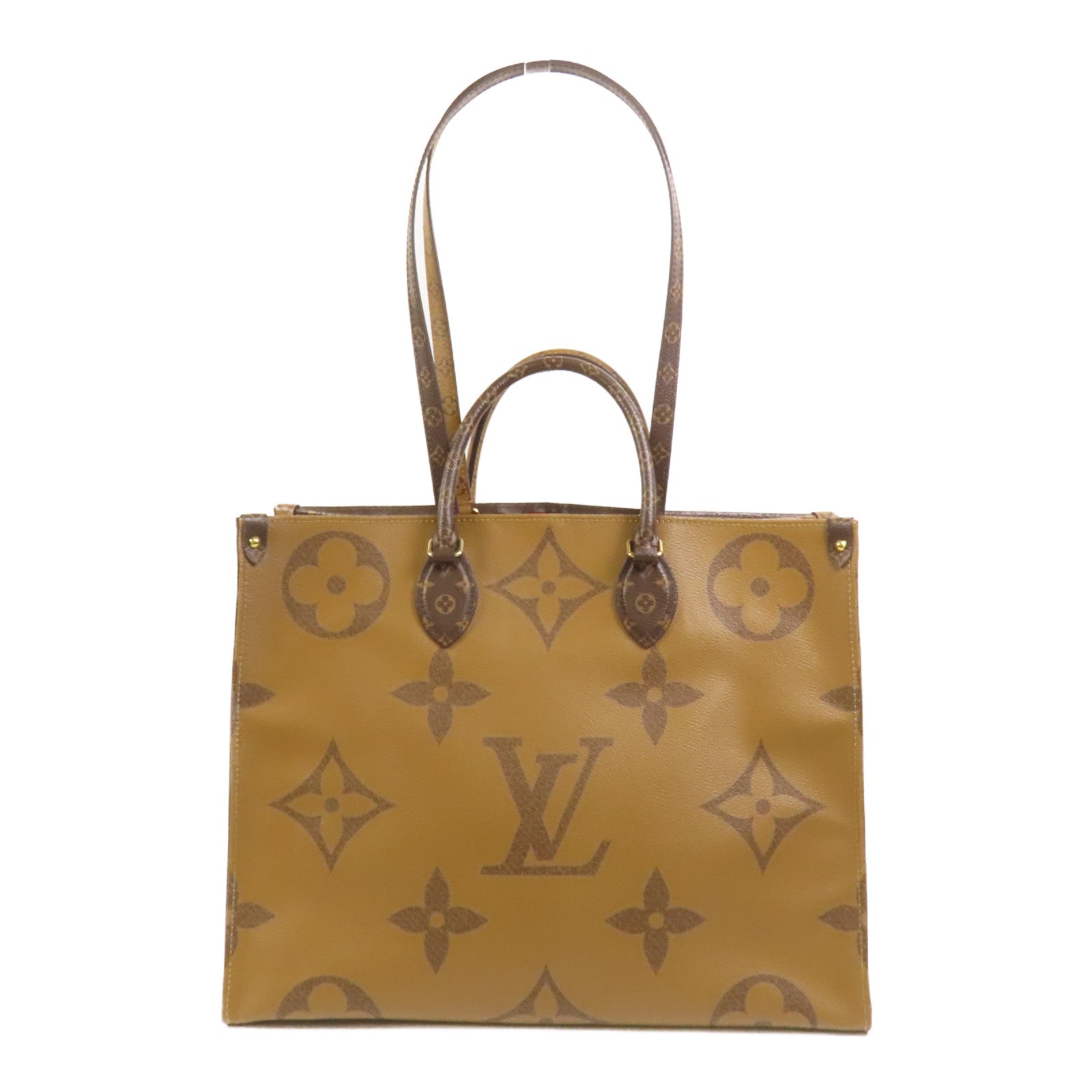 LOUIS VUITTON 【激減優惠】Monogram Giant Reverse On The Go GM金扣手挽肩背兩用袋