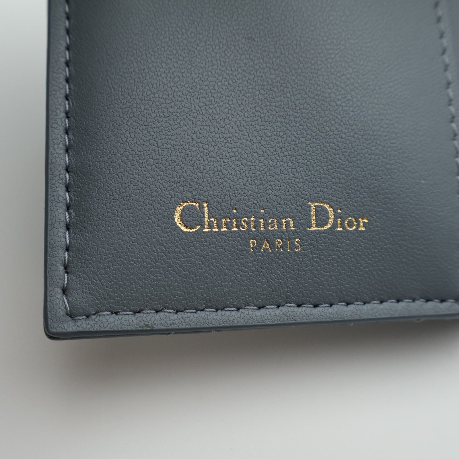 Dior 牛皮皮革Wallet金扣錢包