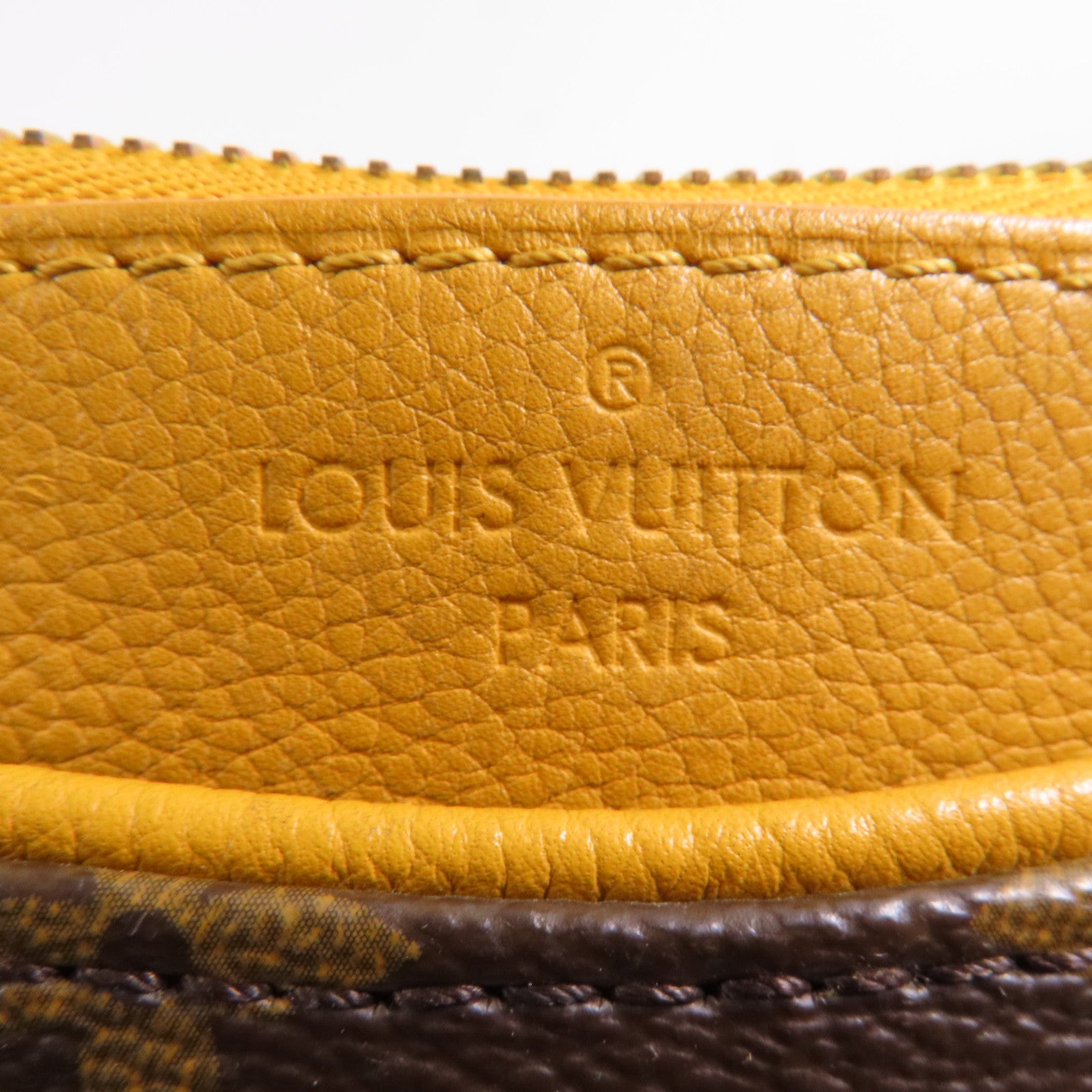 LOUIS VUITTON LV GHW Pallas MM 2 Way Shoulder Bag M40929 Monogram Brown/Yellow