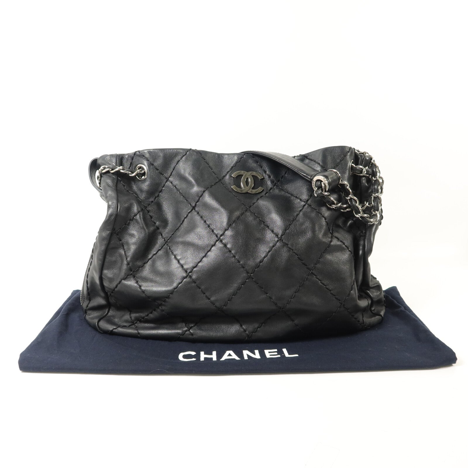 CHANEL 羊皮皮革Shoulder Bag鏈帶肩背袋