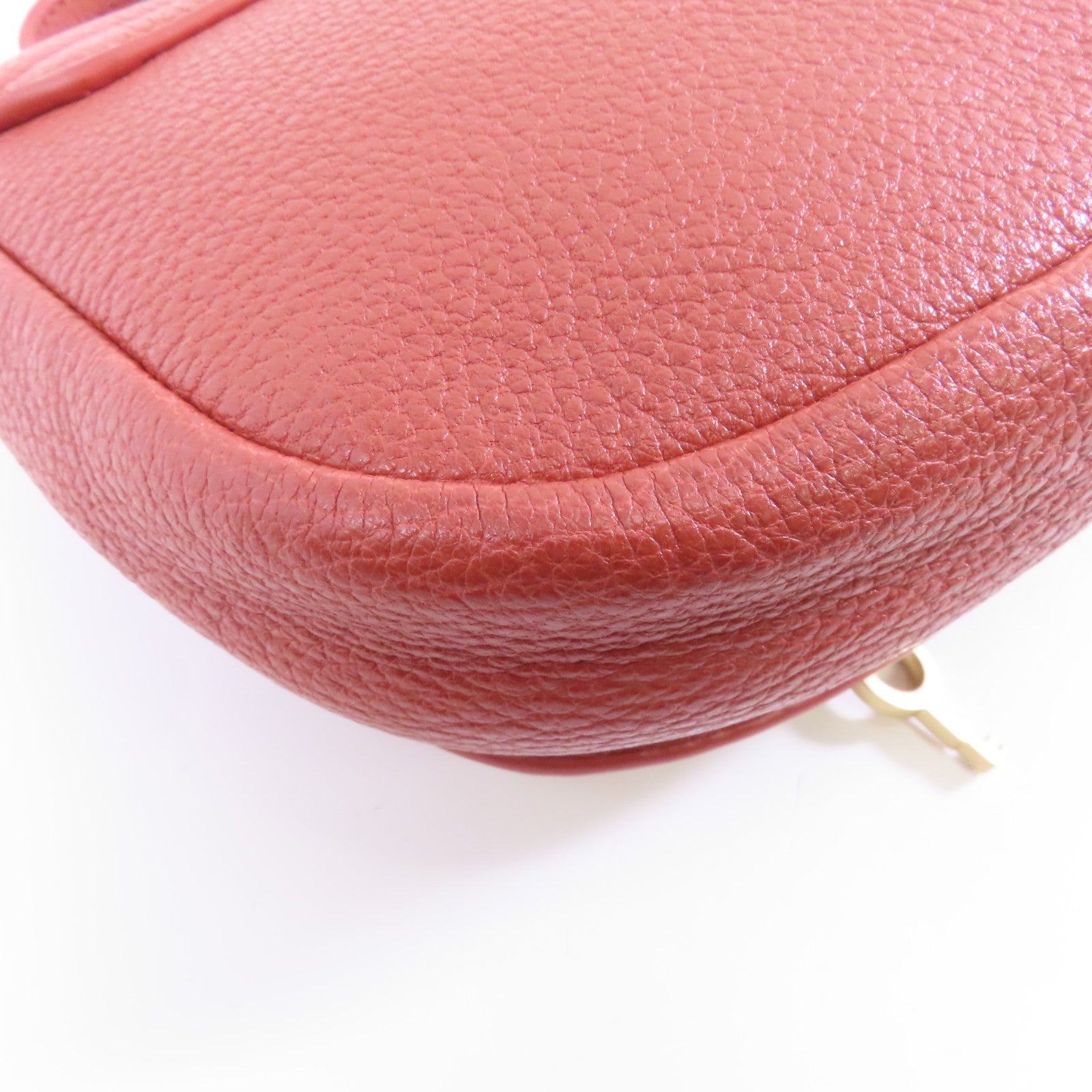 SEE BY CHLOE 牛皮皮革Shoulder Bag金扣肩背袋紅色