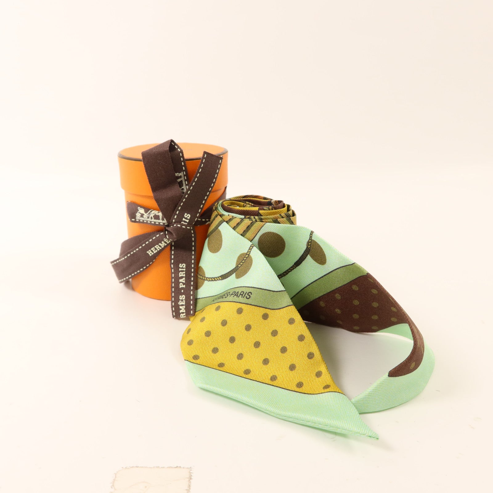 HERMES 絲質Twilly絲巾