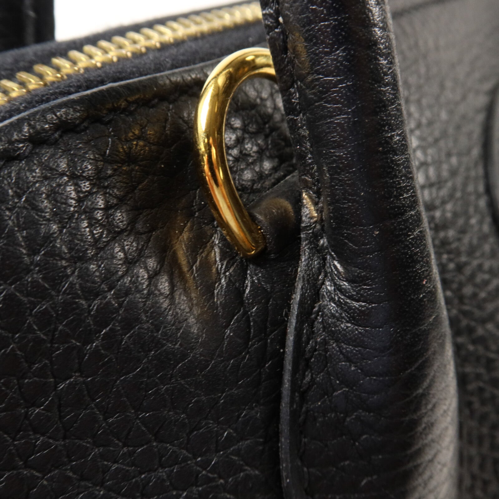 HERMES Clemence皮革Bolide 31手挽肩背兩用袋Noir