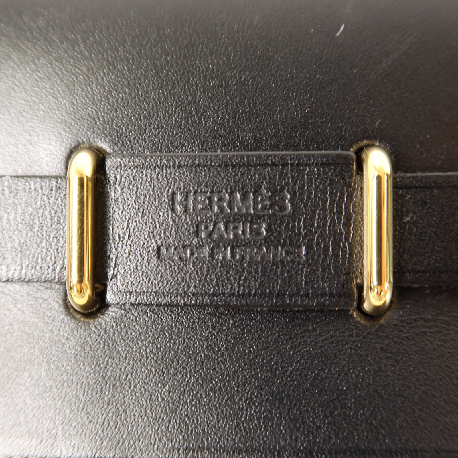 HERMES Toile H帆布Mini Herbag金扣肩背袋Noir