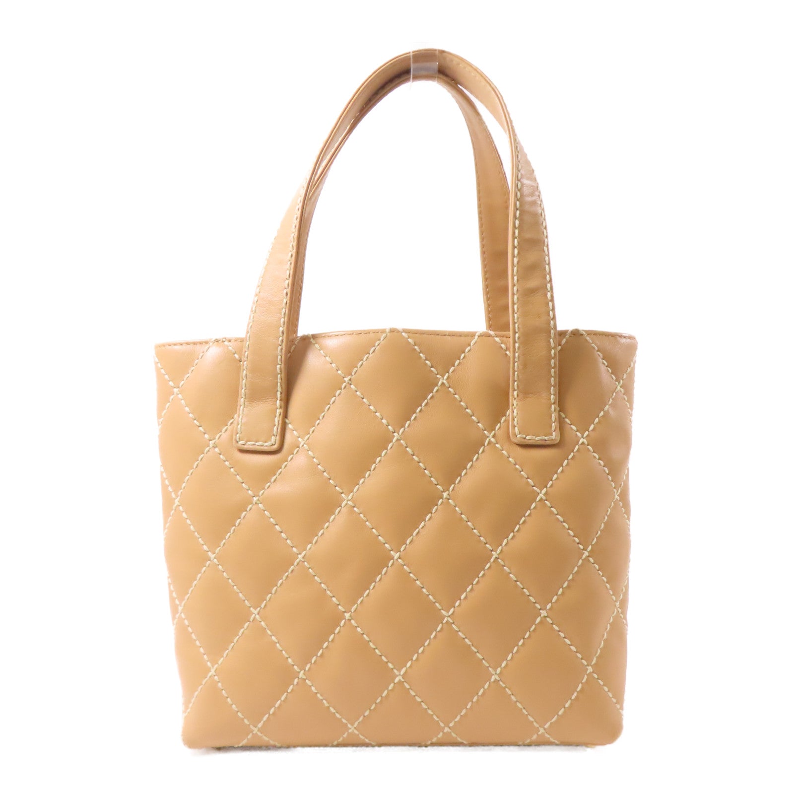 CHANEL 菱格牛皮皮革Shoulder Bag肩背袋啡色