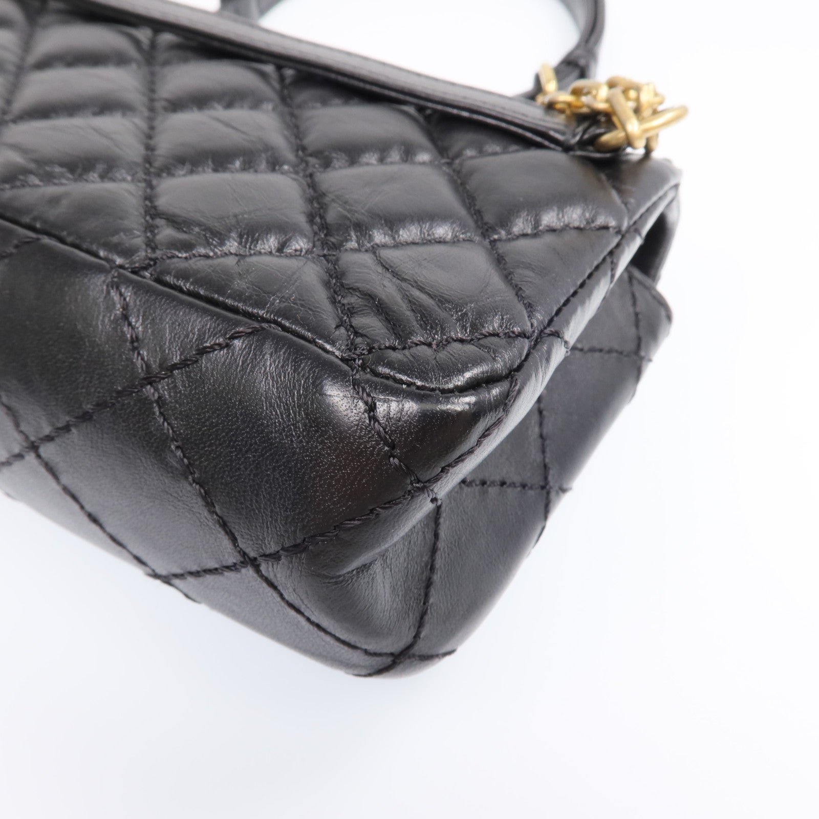 CHANEL 【激減優惠】牛皮皮革2.55 Belt Bag金扣鏈帶肩背袋