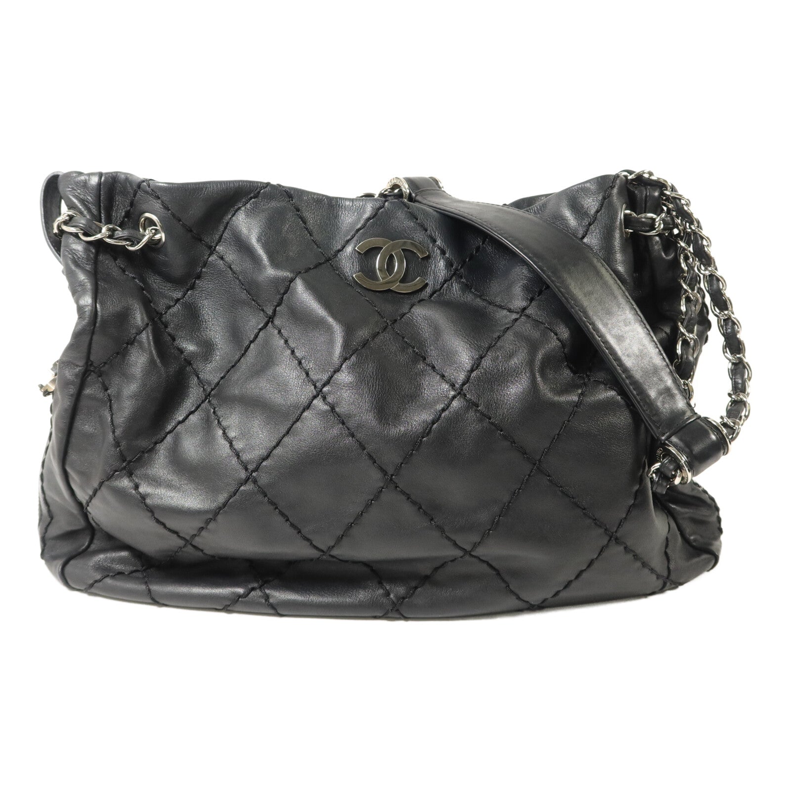 CHANEL 羊皮皮革Shoulder Bag鏈帶肩背袋