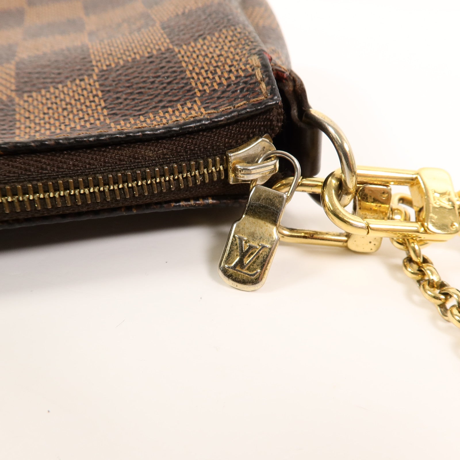 LOUIS VUITTON Damier Eva鏈帶手挽肩背兩用袋
