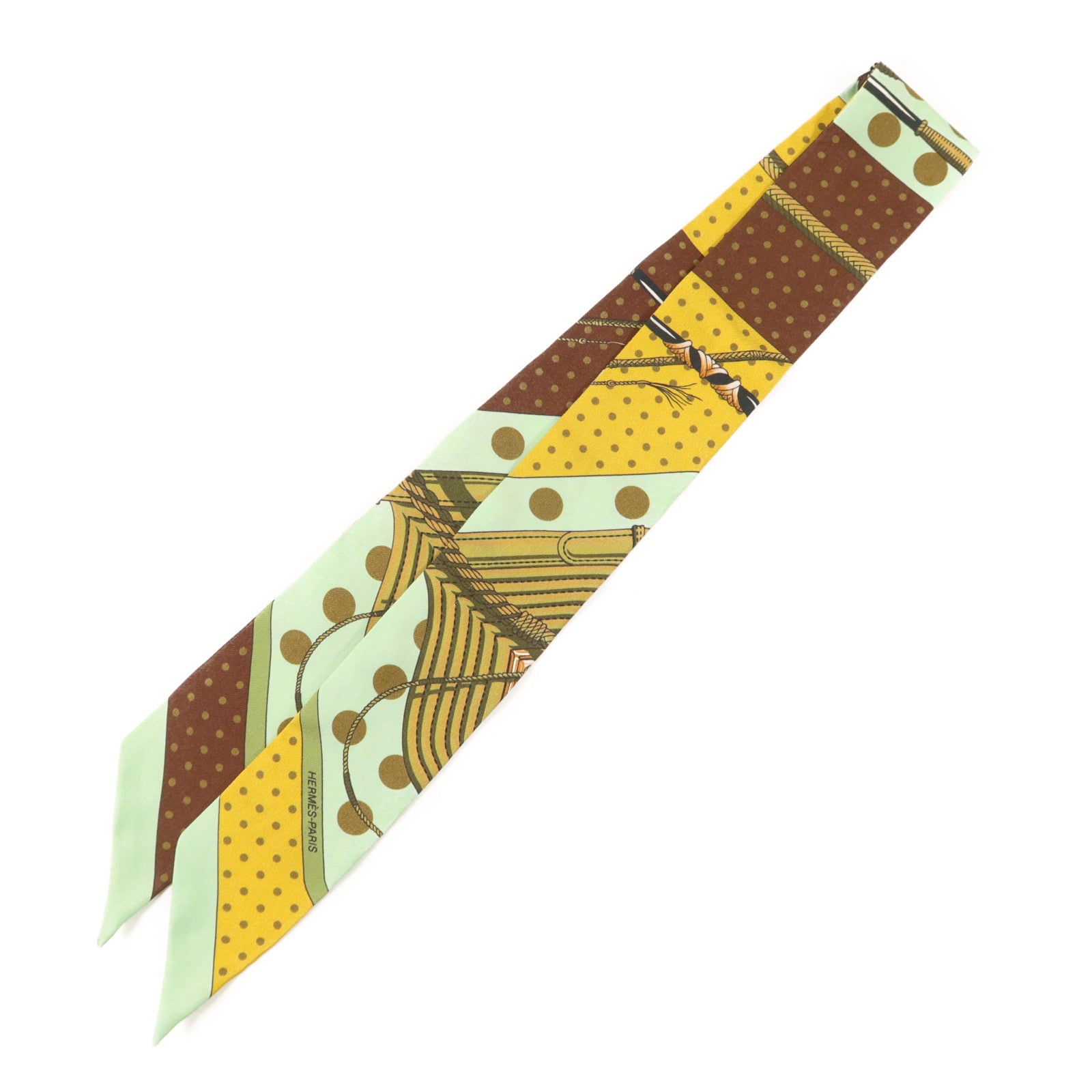 HERMES 絲質Twilly絲巾