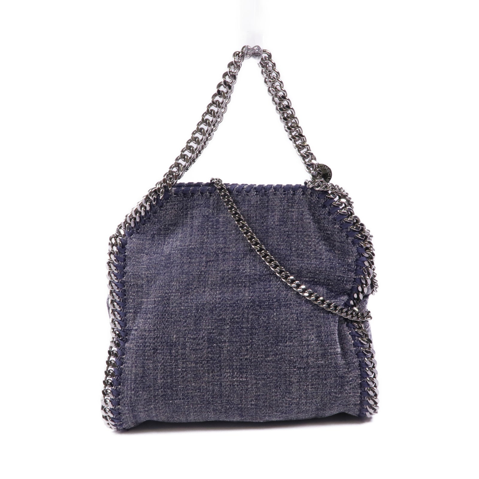 Stella McCartney 牛仔布2 Way Shoulder銀扣手挽肩背兩用袋