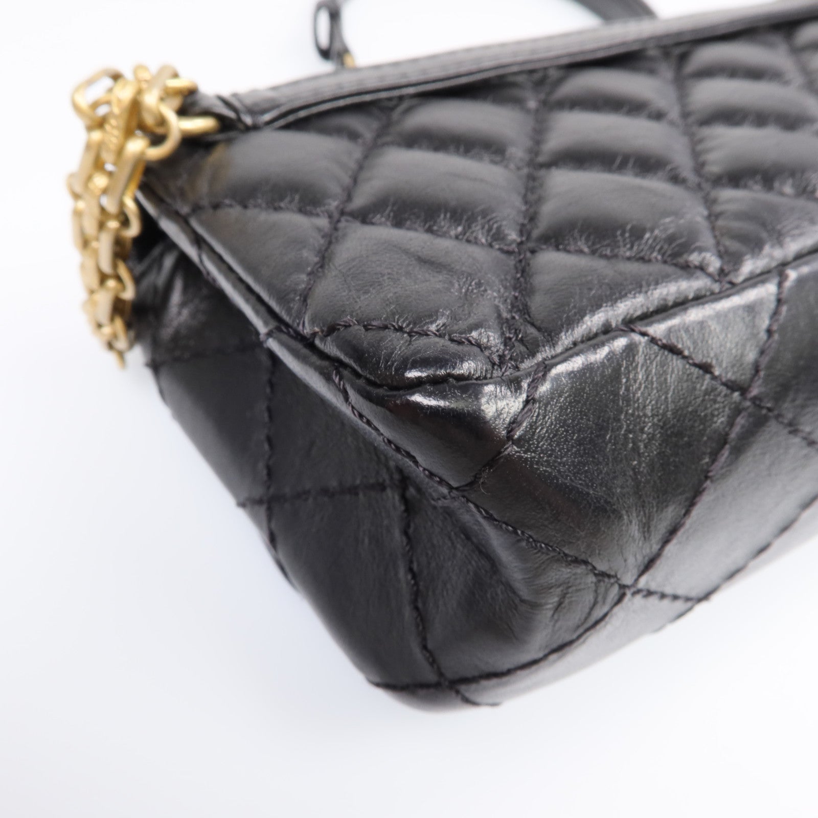 CHANEL 【激減優惠】牛皮皮革2.55 Belt Bag金扣鏈帶肩背袋