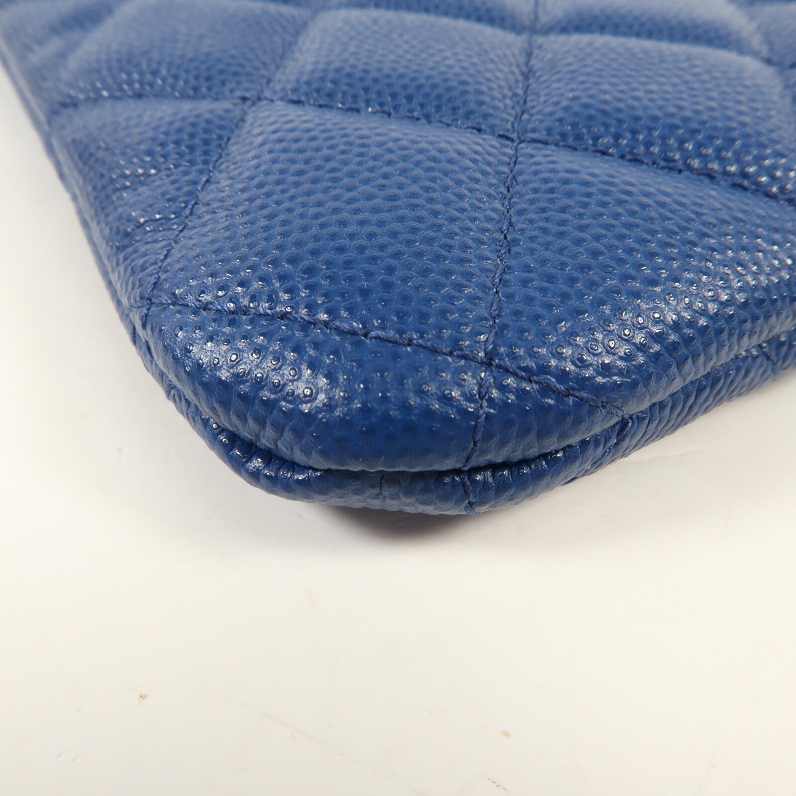 CHANEL 牛皮皮革Clutch銀扣手拿包