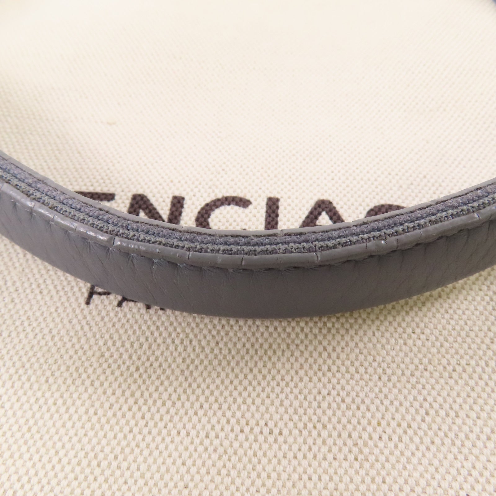 BALENCIAGA 帆布Cabas Bag銀扣手挽袋