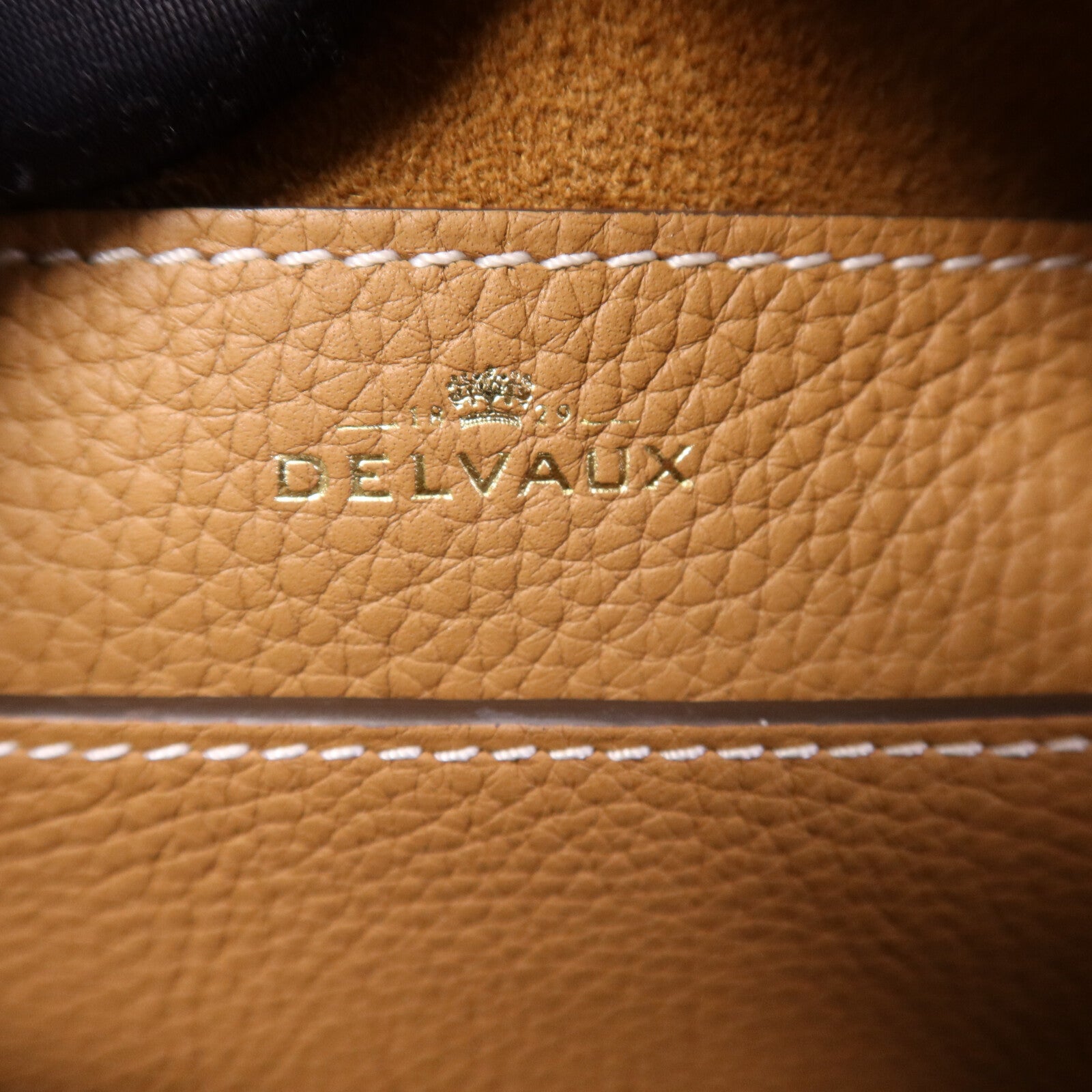 Delvaux 牛皮皮革Delvaux Cool Box Mini金扣手挽肩背兩用袋