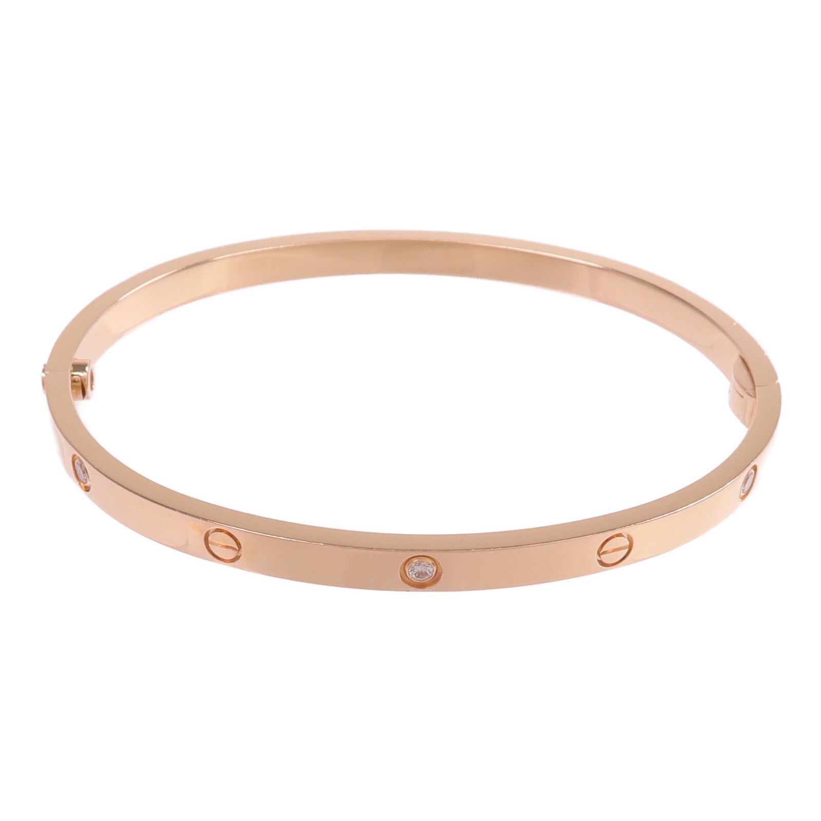 CARTIER 18K玫瑰金Love Bracelet Small Model鑽石手鐲Cartier#16