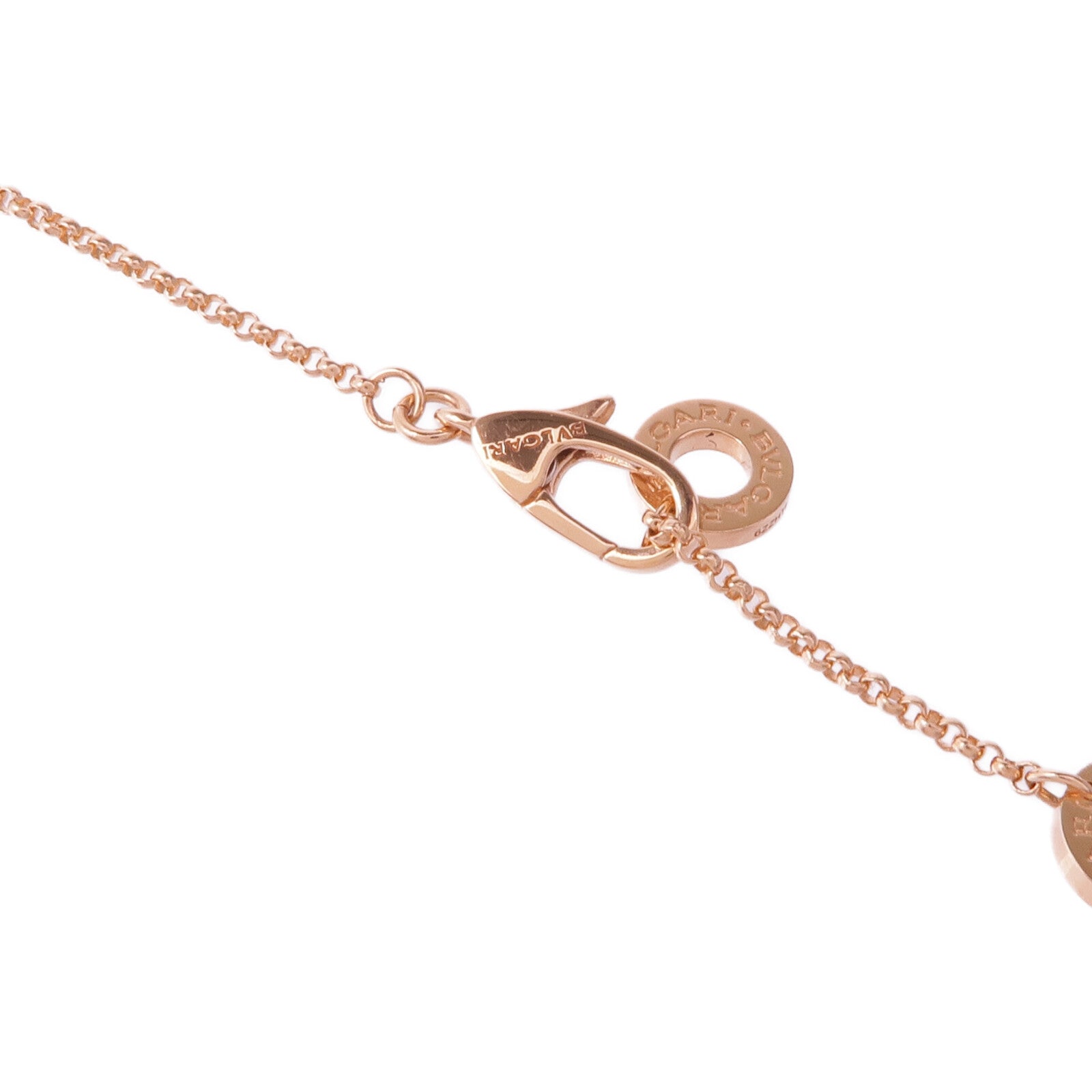 BVLGARI 18K玫瑰金B.zero1 Necklace鑽石項鍊